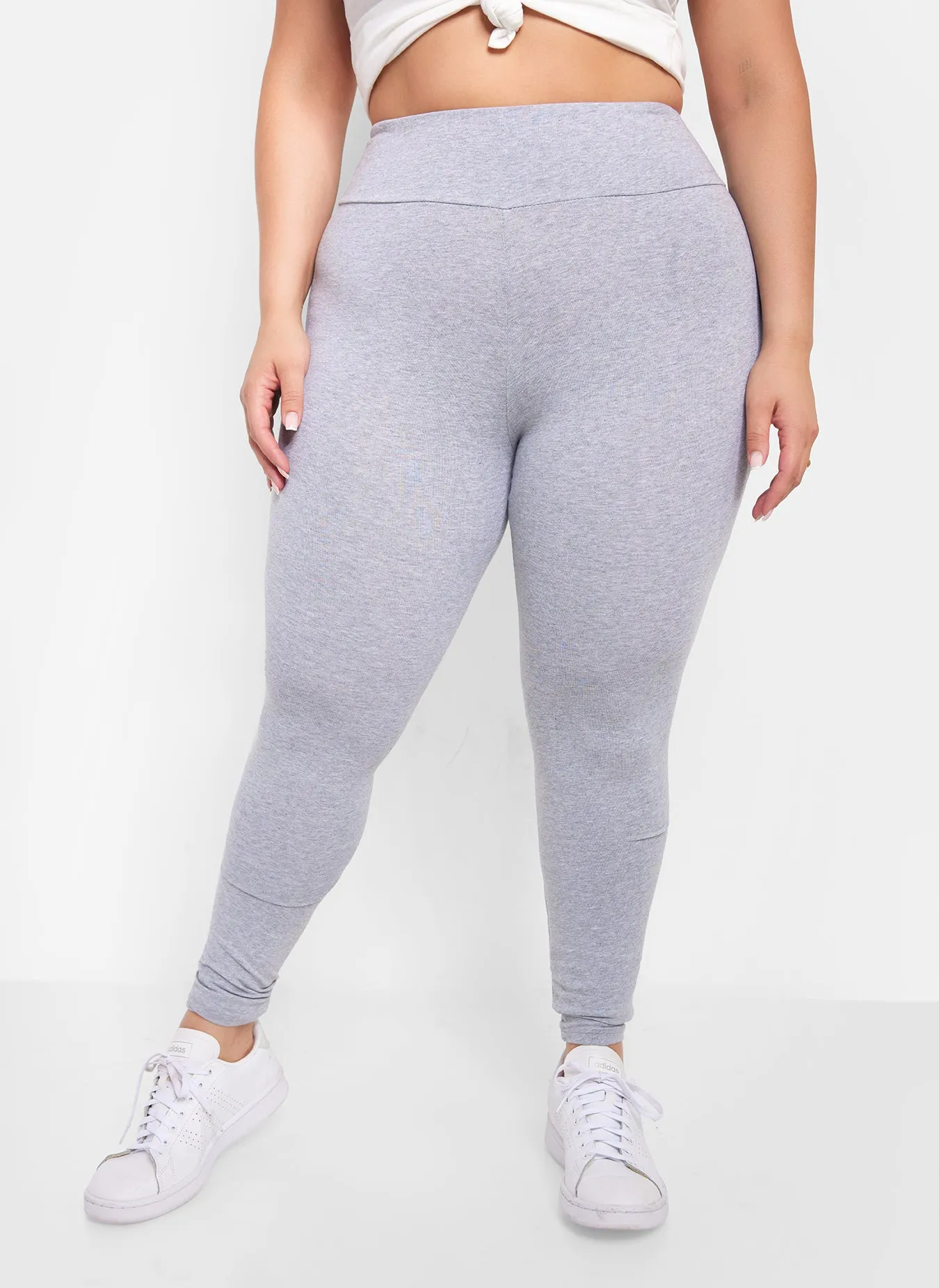 Essential High Waist Leggings - Gray sold by Rebdolls product image thumbnail 3