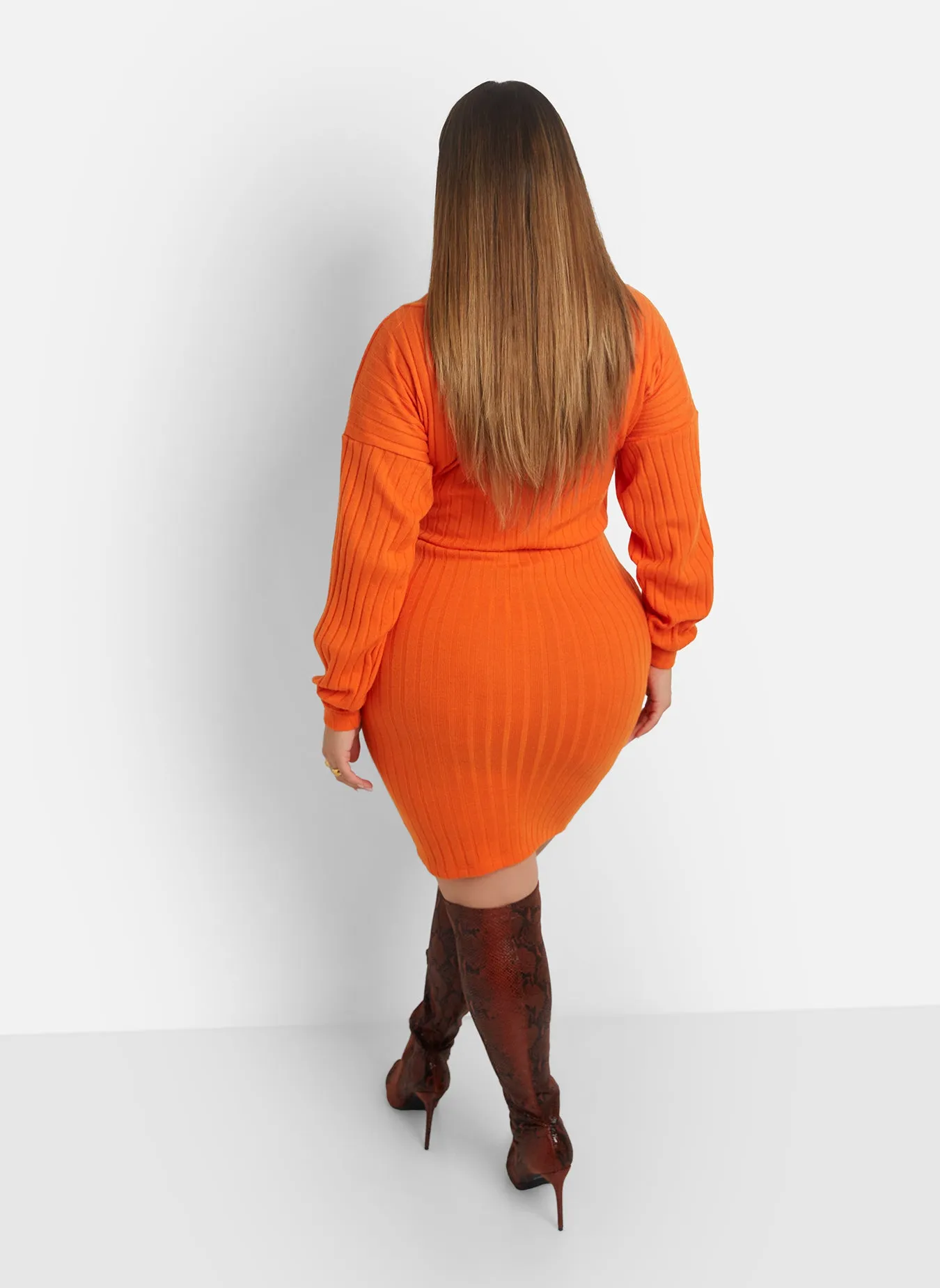 Eve Ribbed Drop Sleeve Mini Bodycon Dress sold by Rebdolls product image thumbnail 5