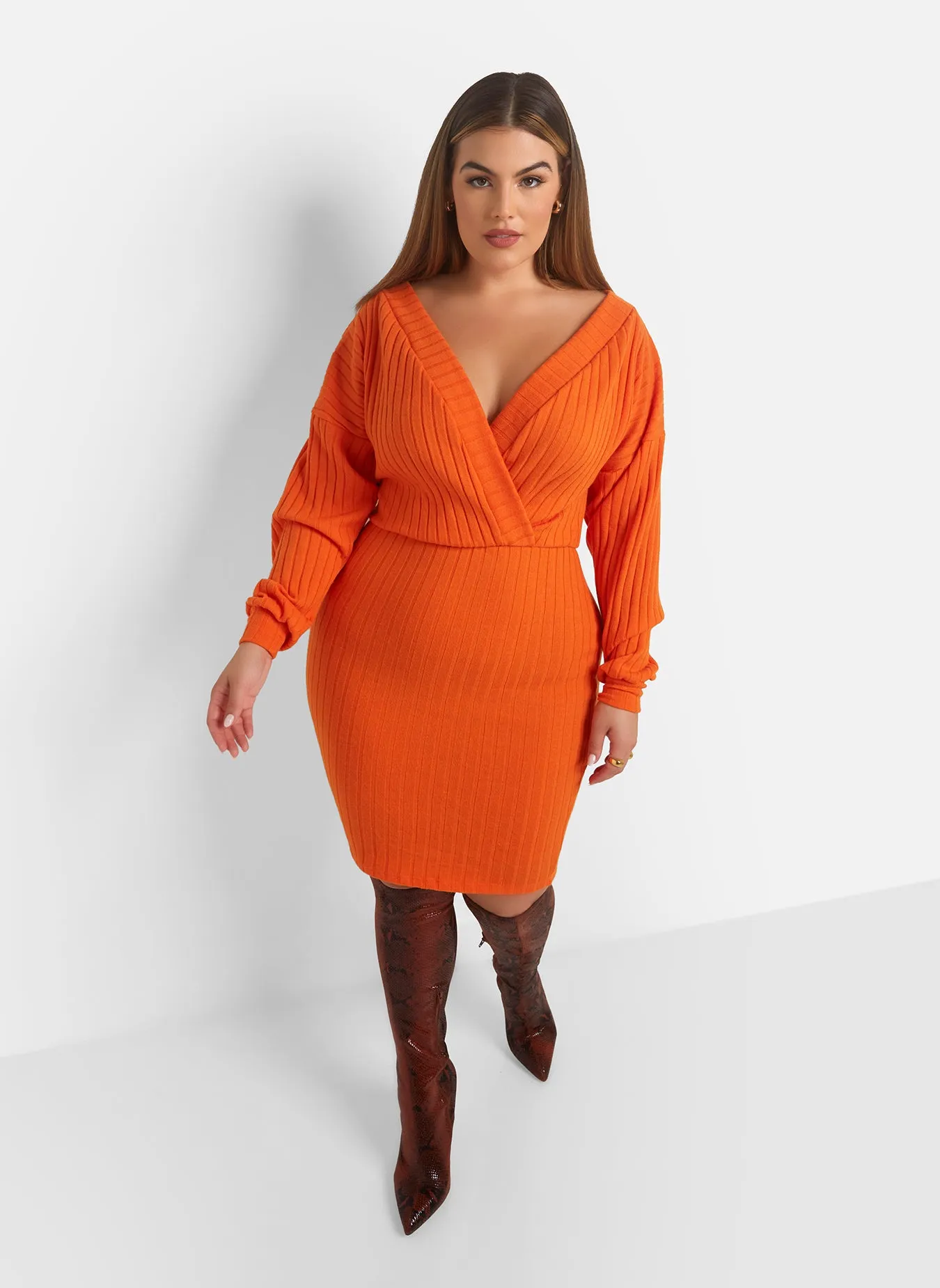 Eve Ribbed Drop Sleeve Mini Bodycon Dress sold by Rebdolls product image thumbnail 4