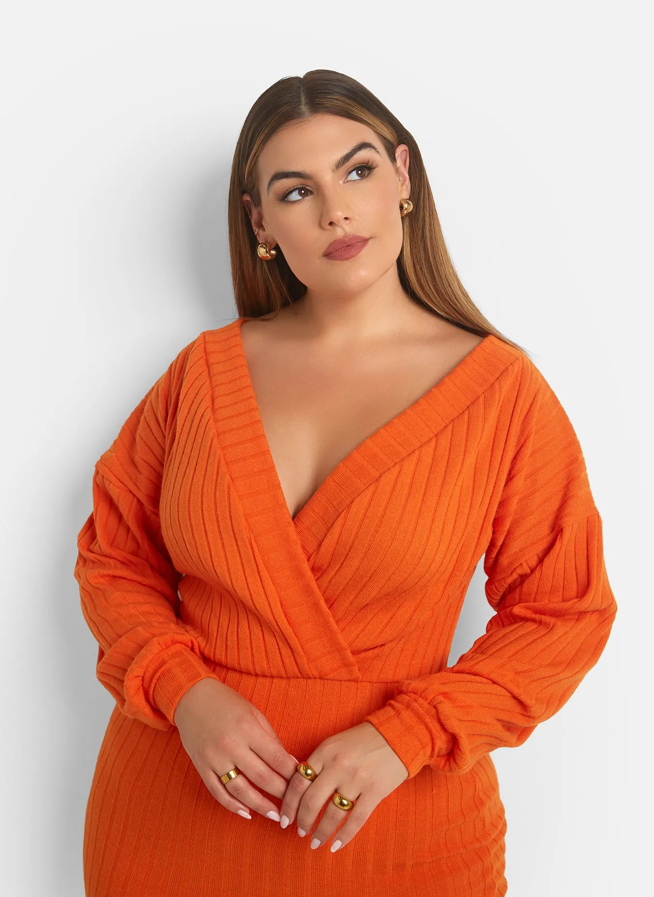 Eve Ribbed Drop Sleeve Mini Bodycon Dress sold by Rebdolls product image thumbnail 3