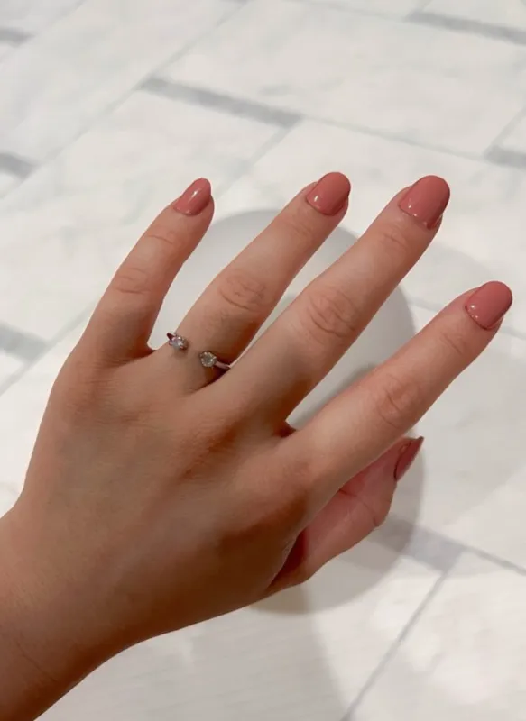 Twin Stone Adjustable Ring sold by Rebdolls