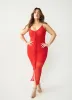Lenia Ruched Mesh Bodycon Midi Dress sold by Rebdolls