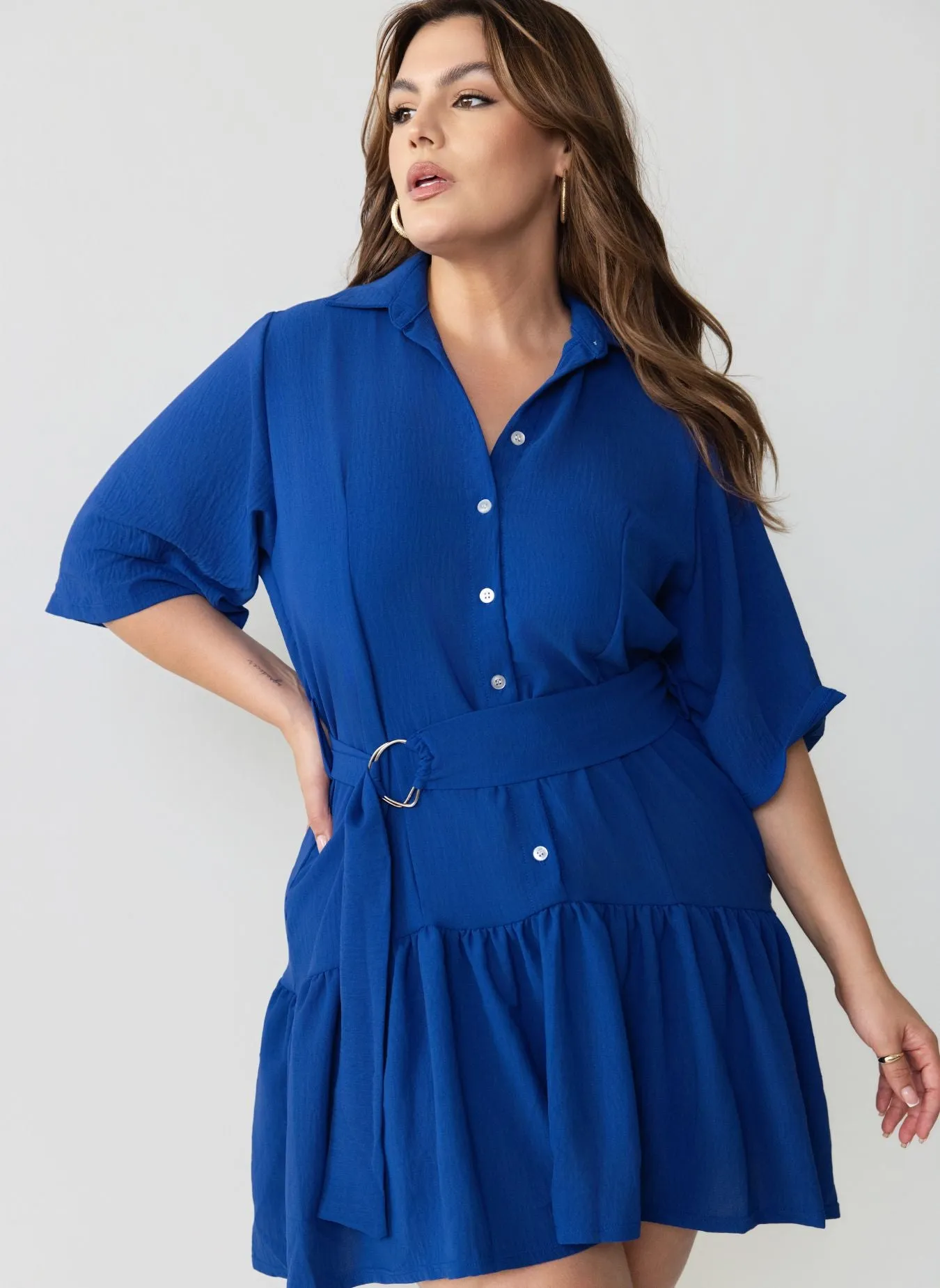 June Flutter Hem A-Line Mini Dress sold by Rebdolls product image thumbnail 2