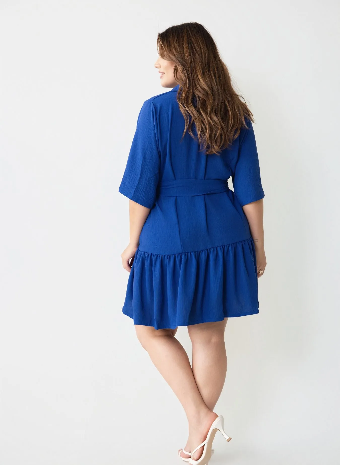 June Flutter Hem A-Line Mini Dress sold by Rebdolls product image thumbnail 4