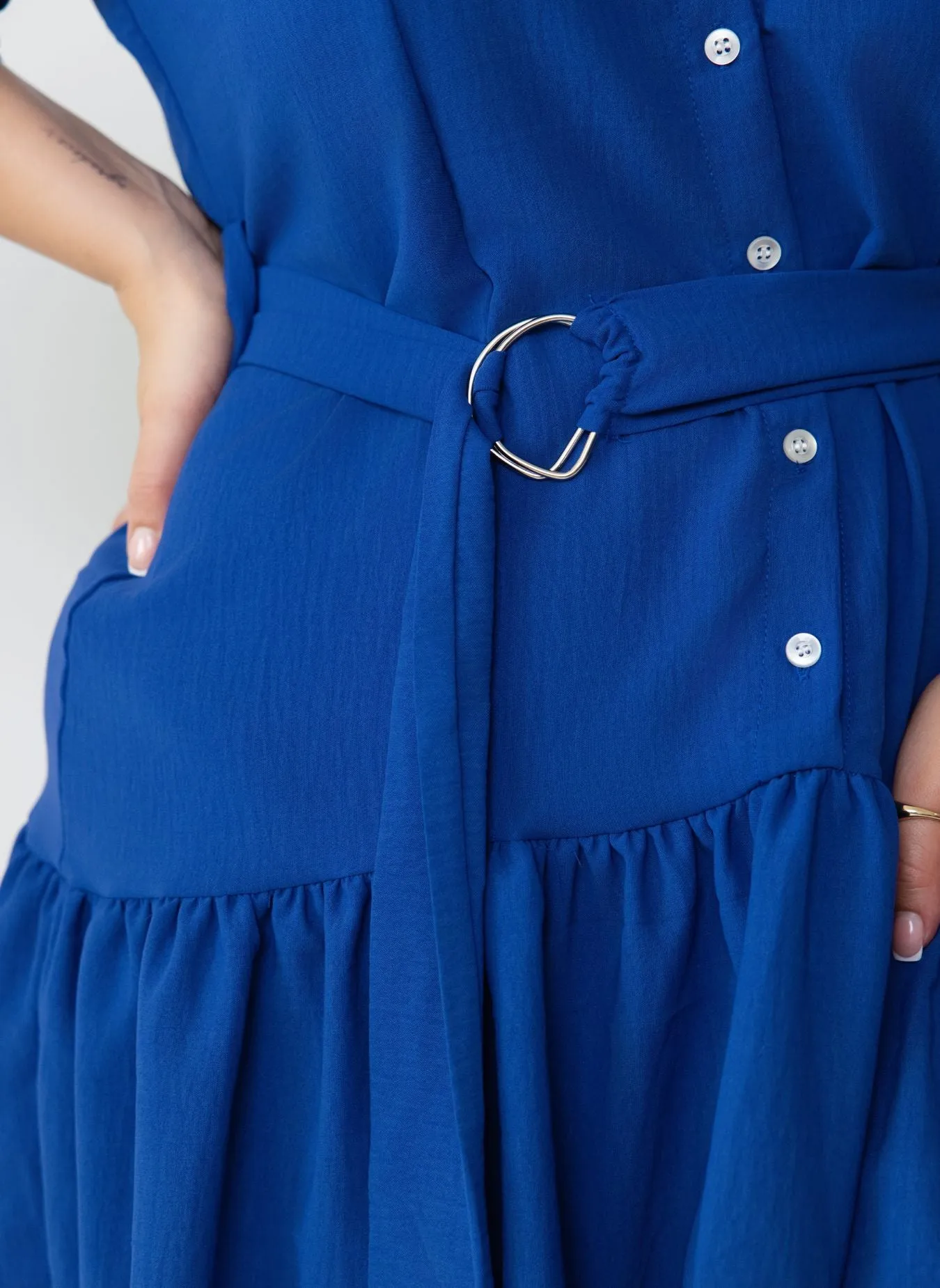 June Flutter Hem A-Line Mini Dress sold by Rebdolls product image thumbnail 3