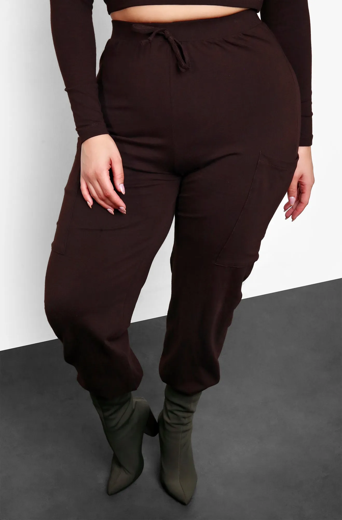 No Mercy Jogger Set - Brown sold by Rebdolls product image thumbnail 5