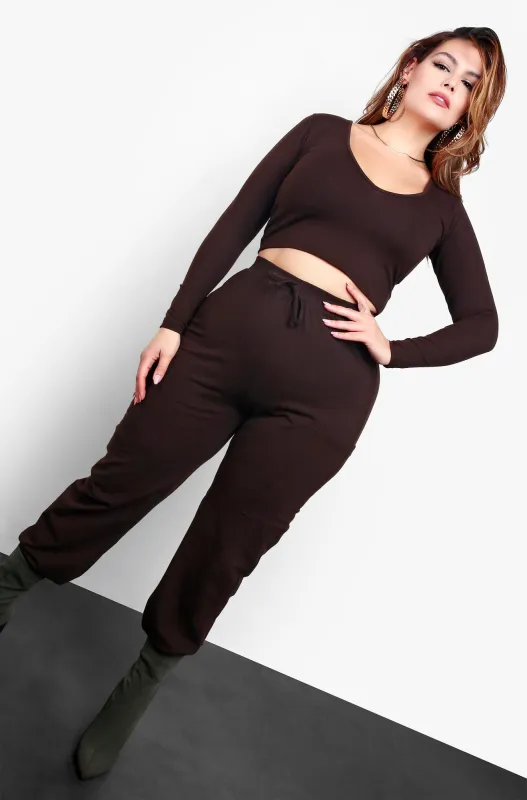 No Mercy Jogger Set - Brown sold by Rebdolls