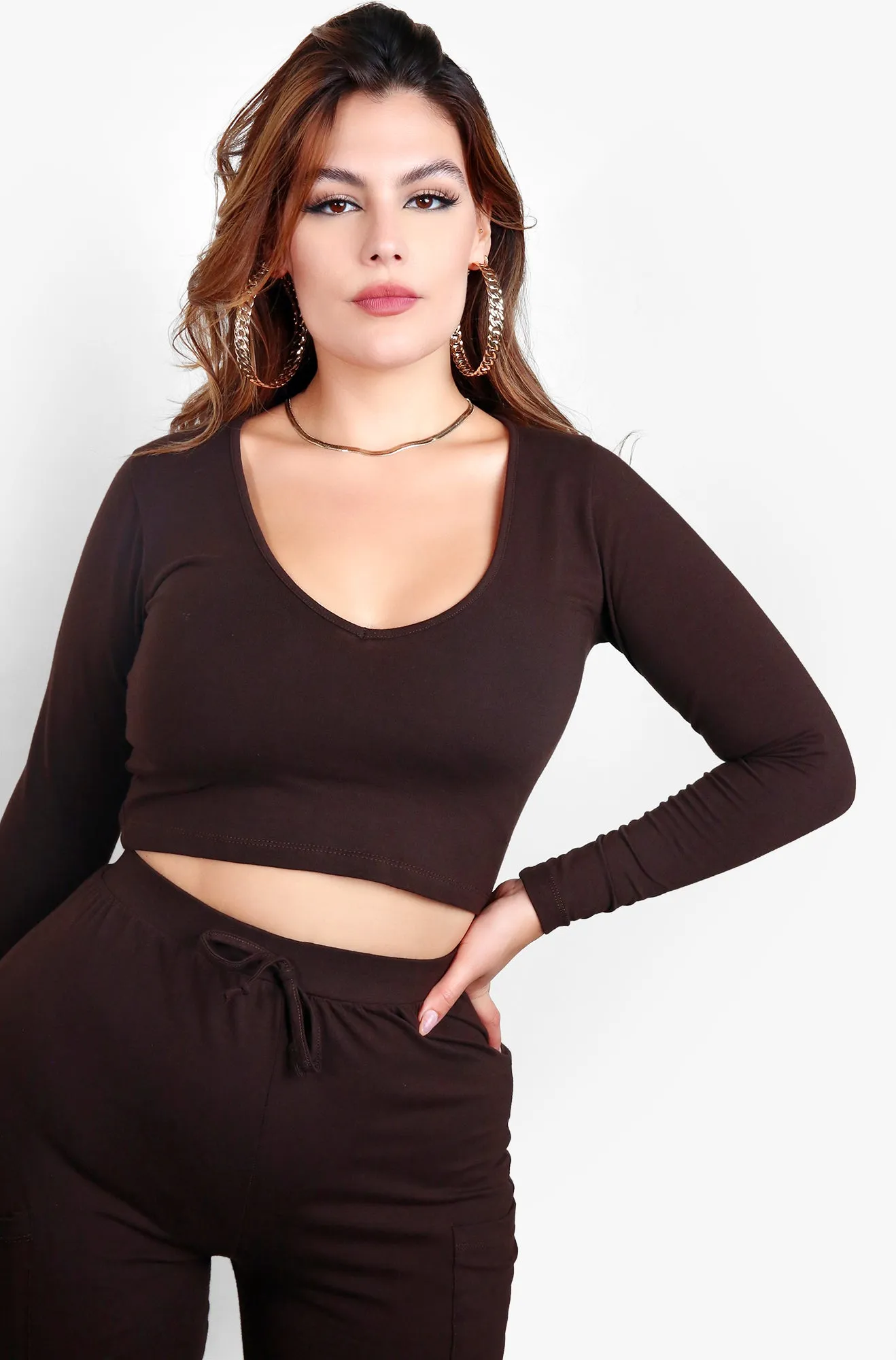 No Mercy Jogger Set - Brown sold by Rebdolls product image thumbnail 4