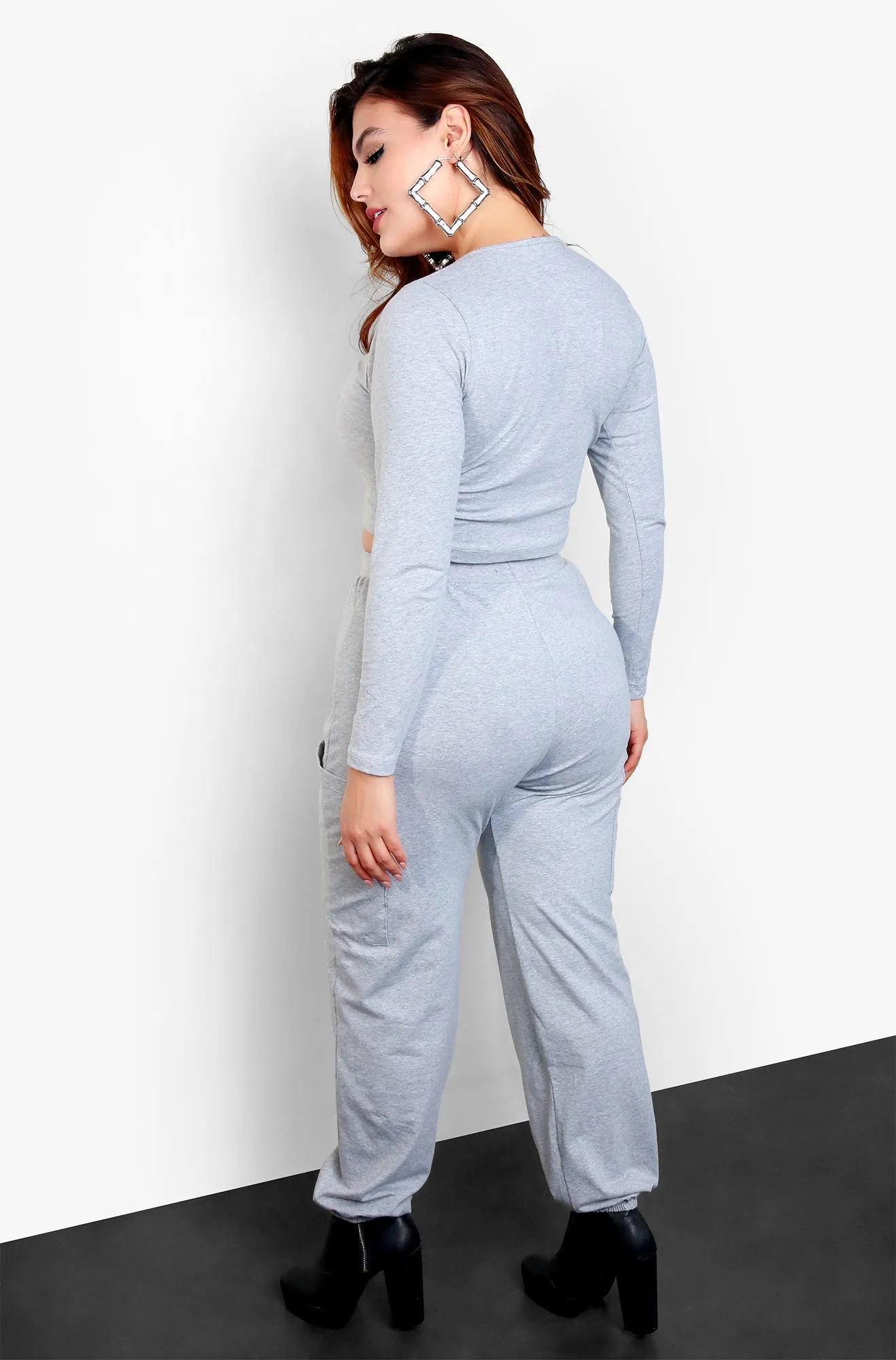 No Mercy Jogger Set - Gray sold by Rebdolls product image thumbnail 5