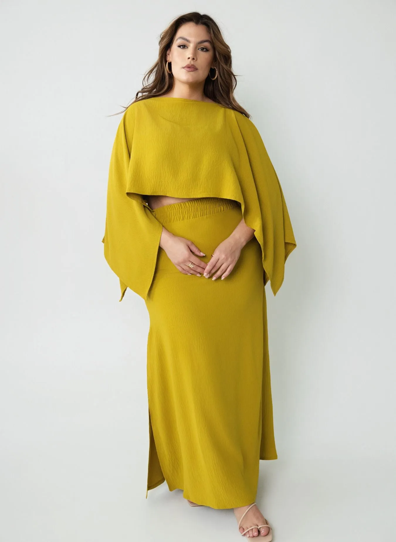 Lily Oversized Kimono Sleeve Blouse w. Tube Top sold by Rebdolls product image thumbnail 3