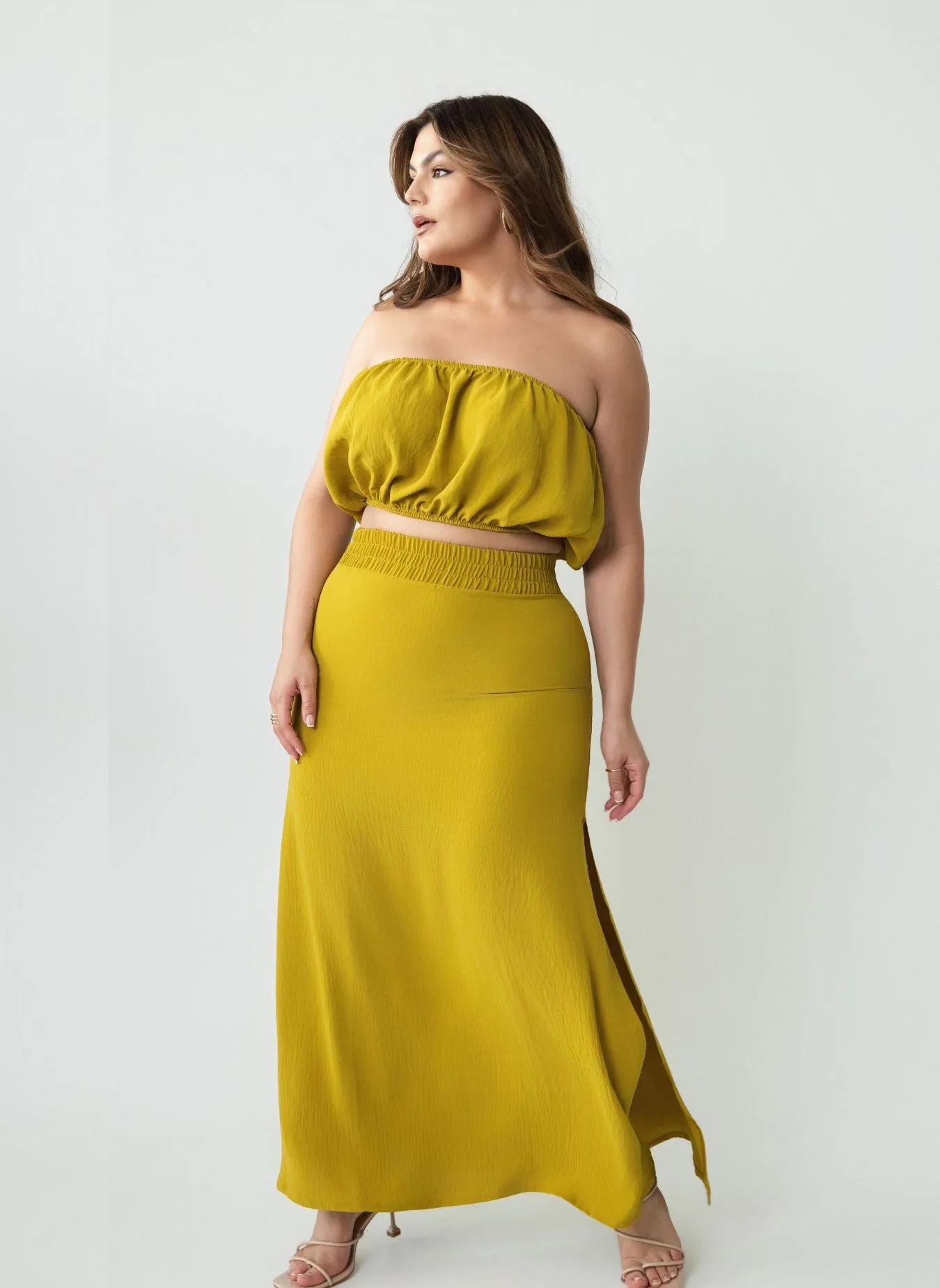 Lily Oversized Kimono Sleeve Blouse w. Tube Top sold by Rebdolls product image thumbnail 4