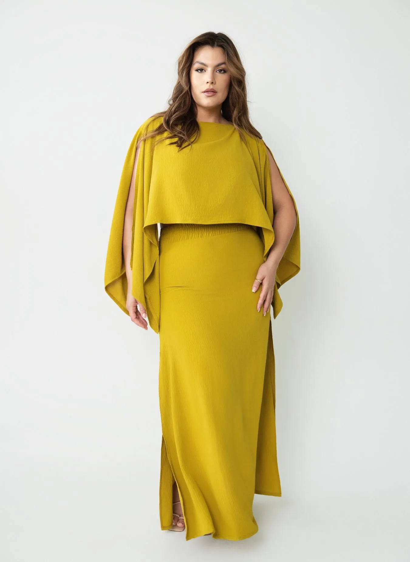 Lily Oversized Kimono Sleeve Blouse w. Tube Top sold by Rebdolls product image thumbnail 5