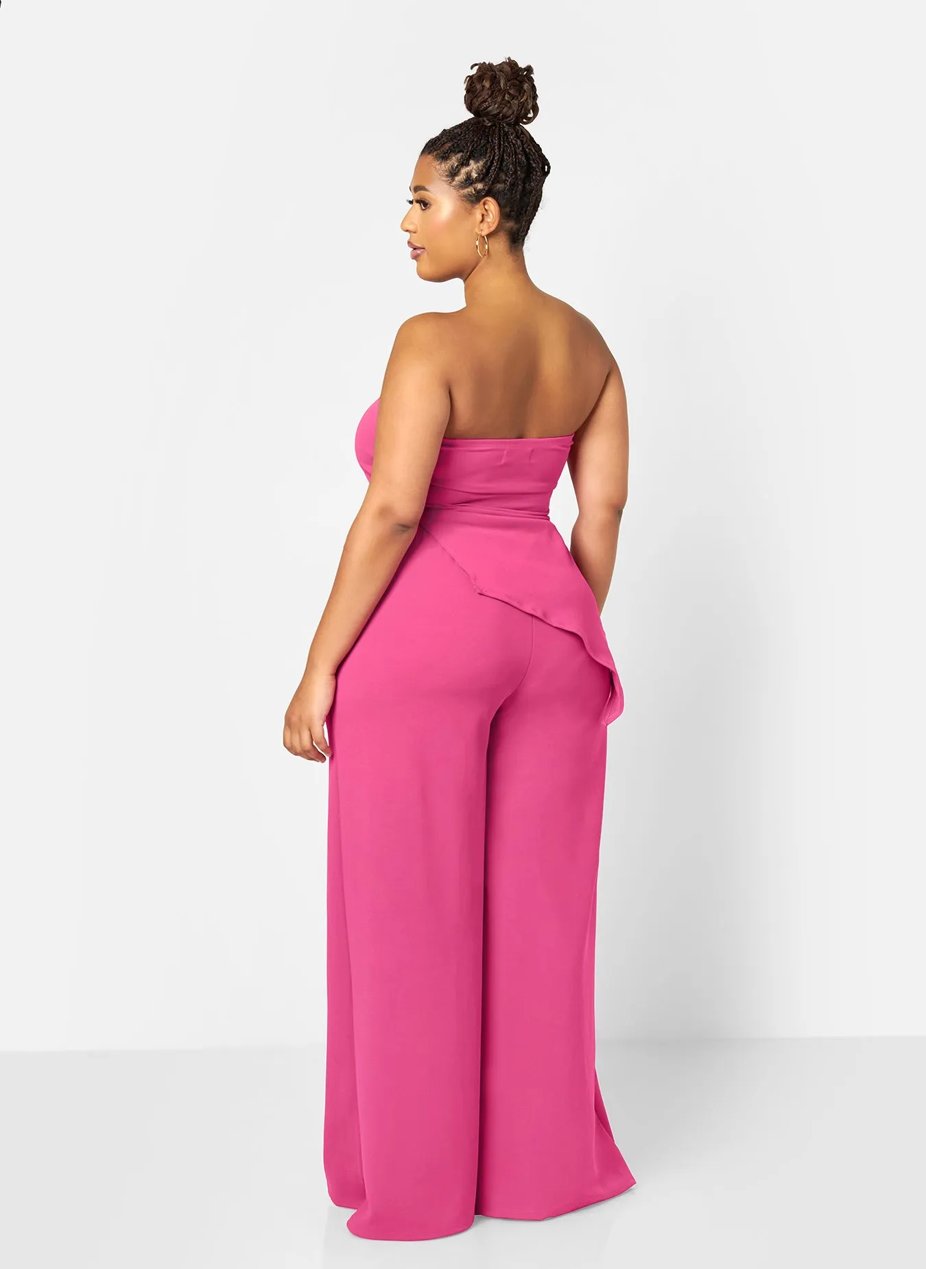 Layla Wide Leg Scuba Pants - Pink sold by Rebdolls product image thumbnail 5