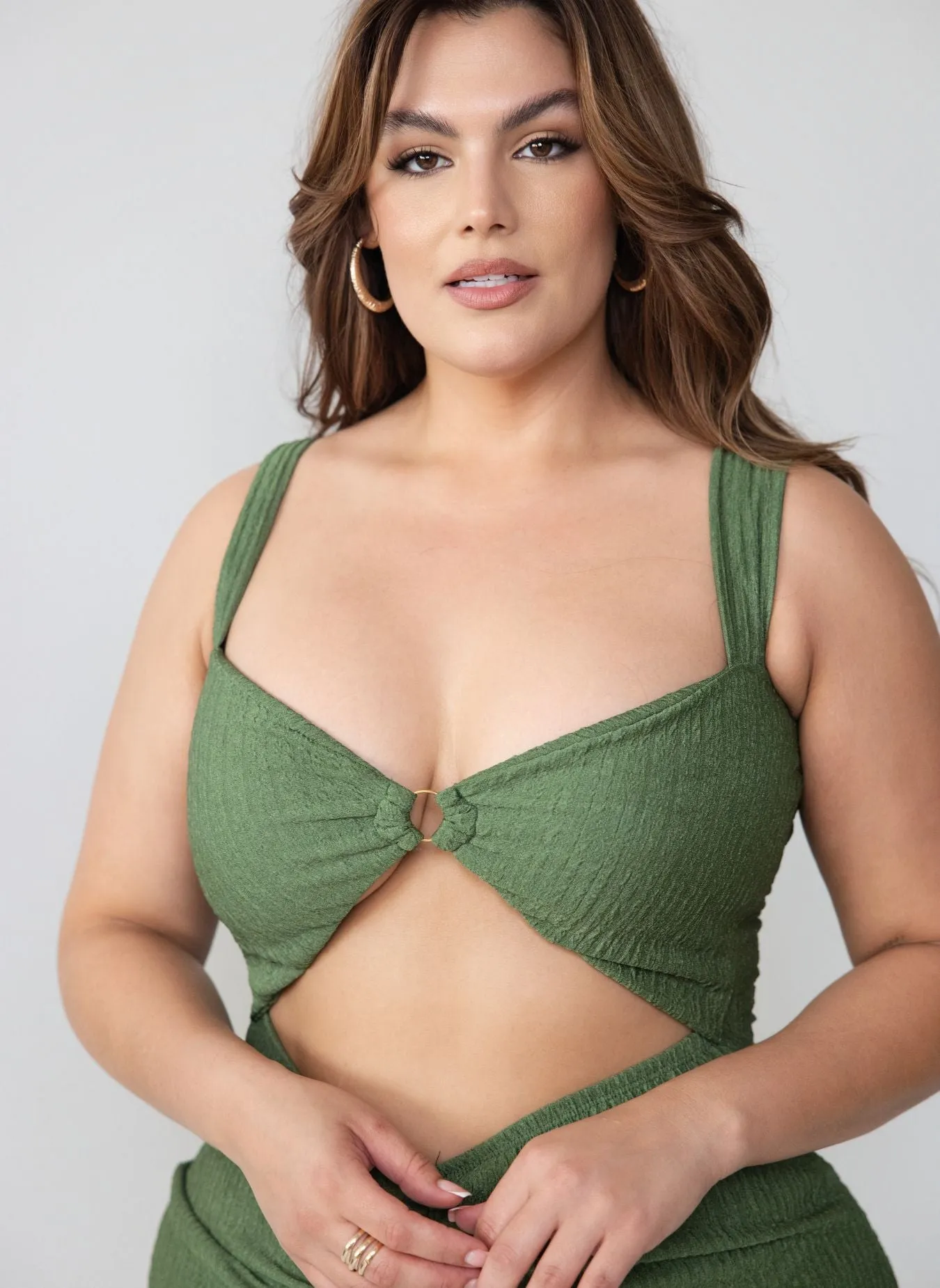 Penelope Ring Detail Ruched Bodycon Dress sold by Rebdolls product image thumbnail 3