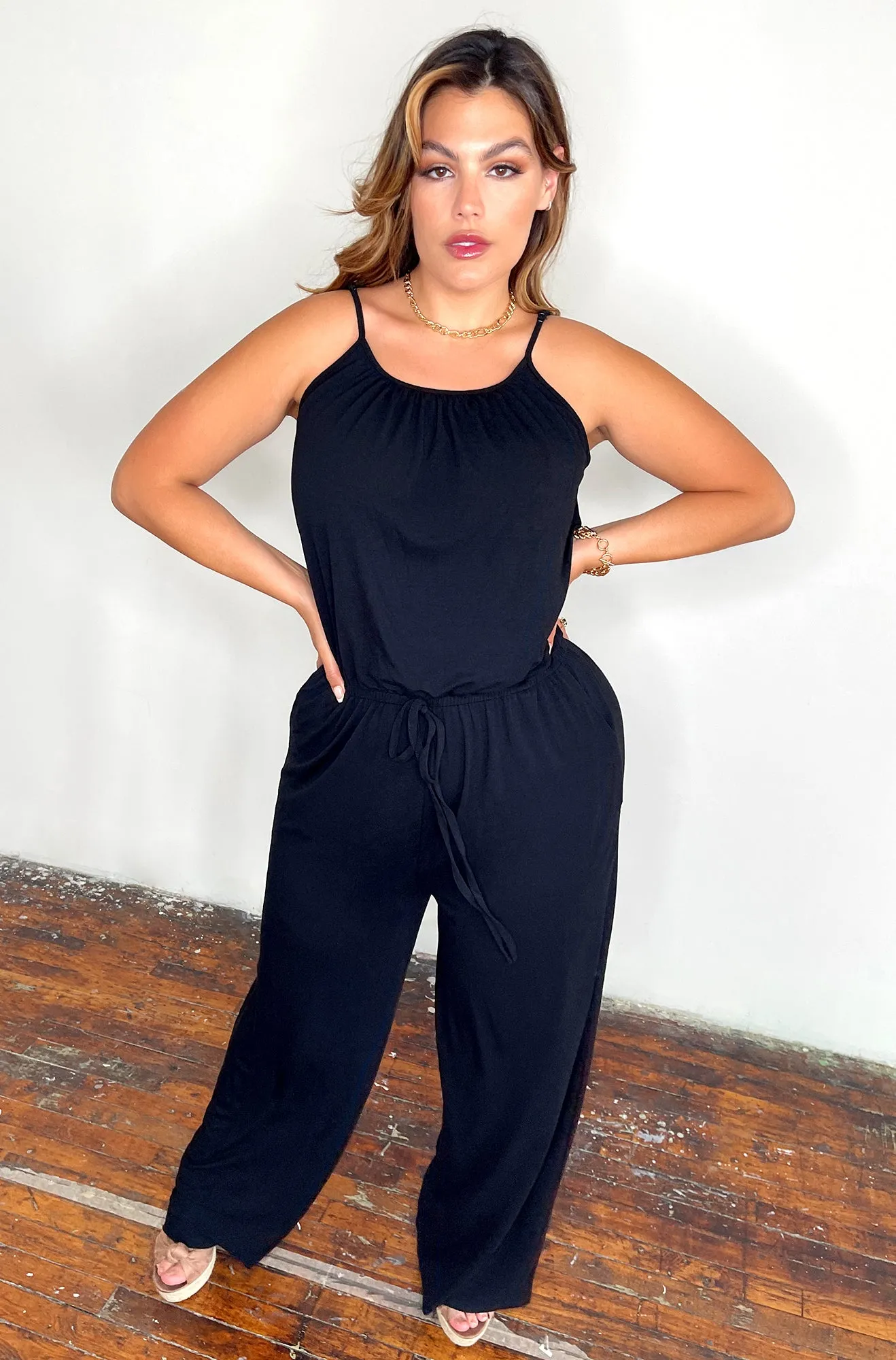 Right Now Spaghetti Strap Jumpsuit sold by Rebdolls product image thumbnail 3