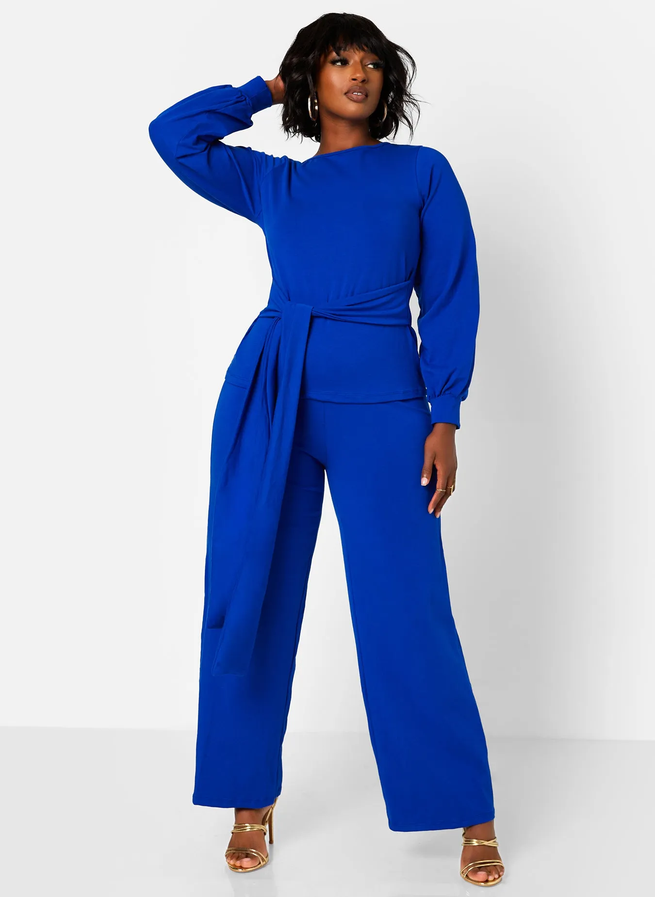 No Exceptions Wide Leg Pants - Royal Blue sold by Rebdolls product image thumbnail 2