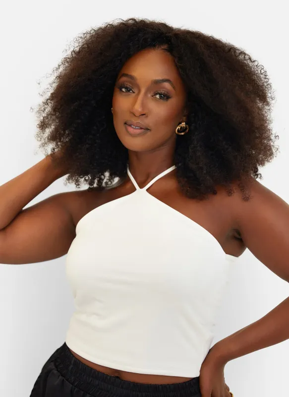 Essential String Halter Crop Top sold by Rebdolls