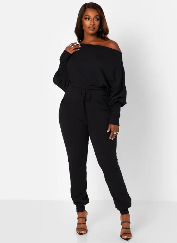 Let's Run Away Over The Shoulder Jumper With Pockets - Black sold by Rebdolls