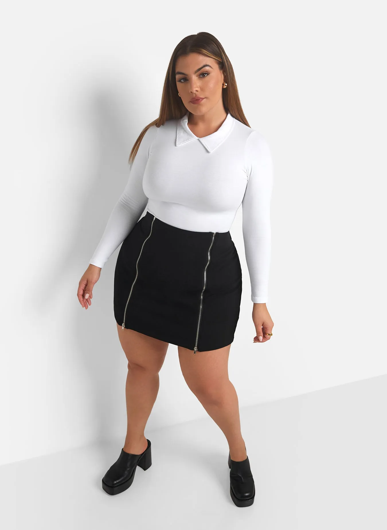 Riley Collared Long Sleeve Top sold by Rebdolls product image thumbnail 3