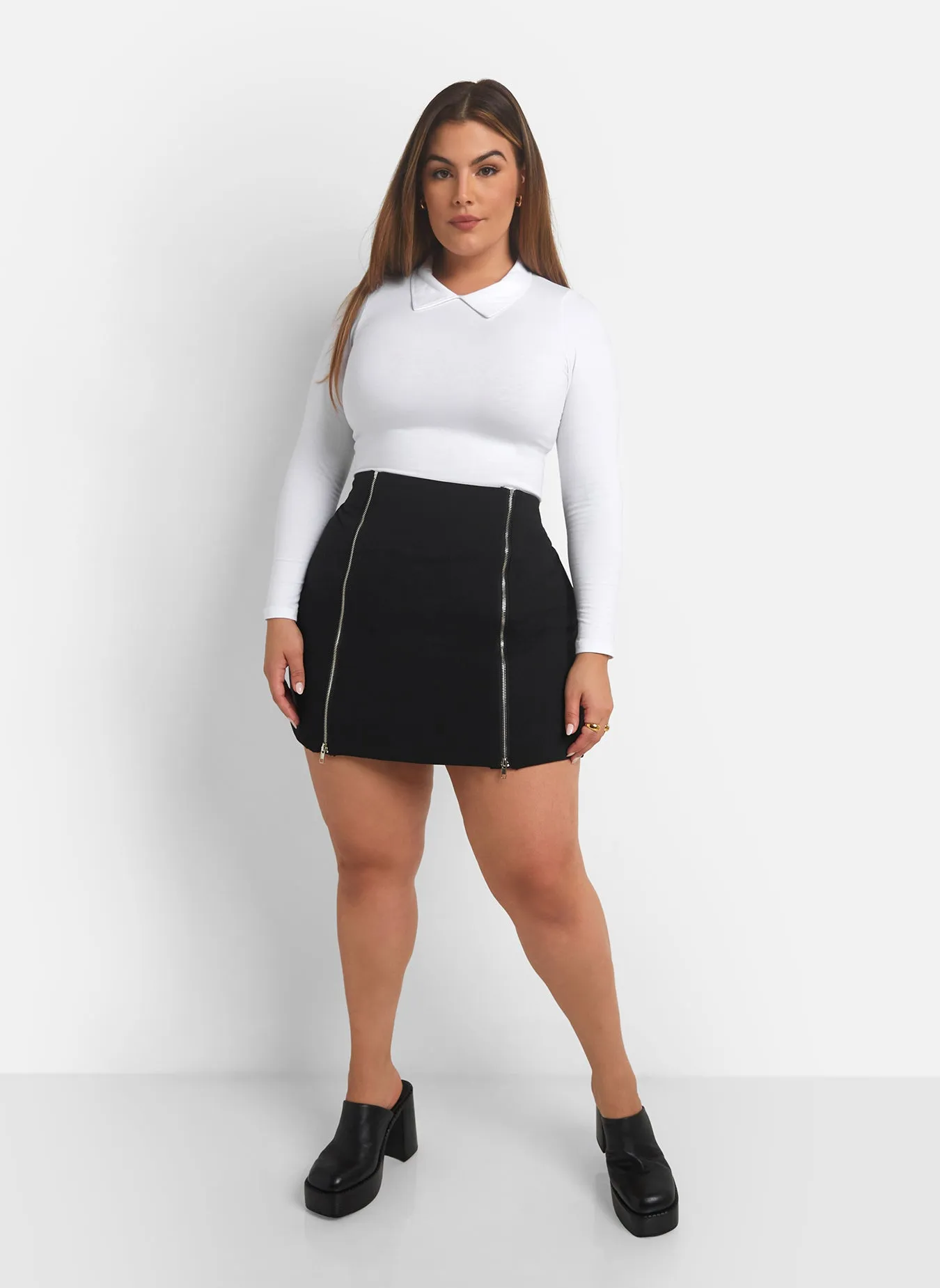 Riley Collared Long Sleeve Top sold by Rebdolls product image thumbnail 4