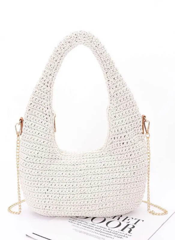 Cotton Woven Shoulder Bag sold by Rebdolls