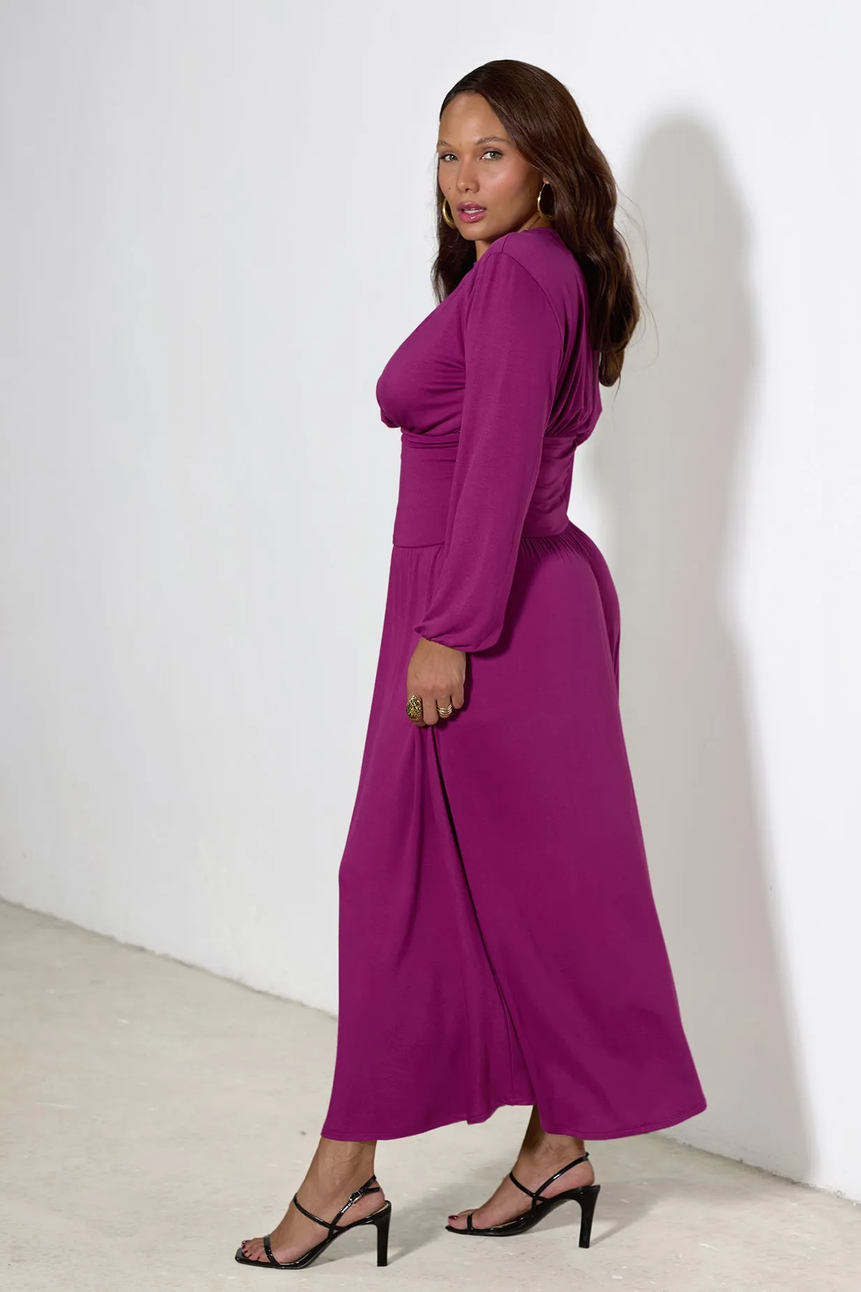 April Drop Waist Jersey Maxi Dress sold by Rebdolls product image thumbnail 5