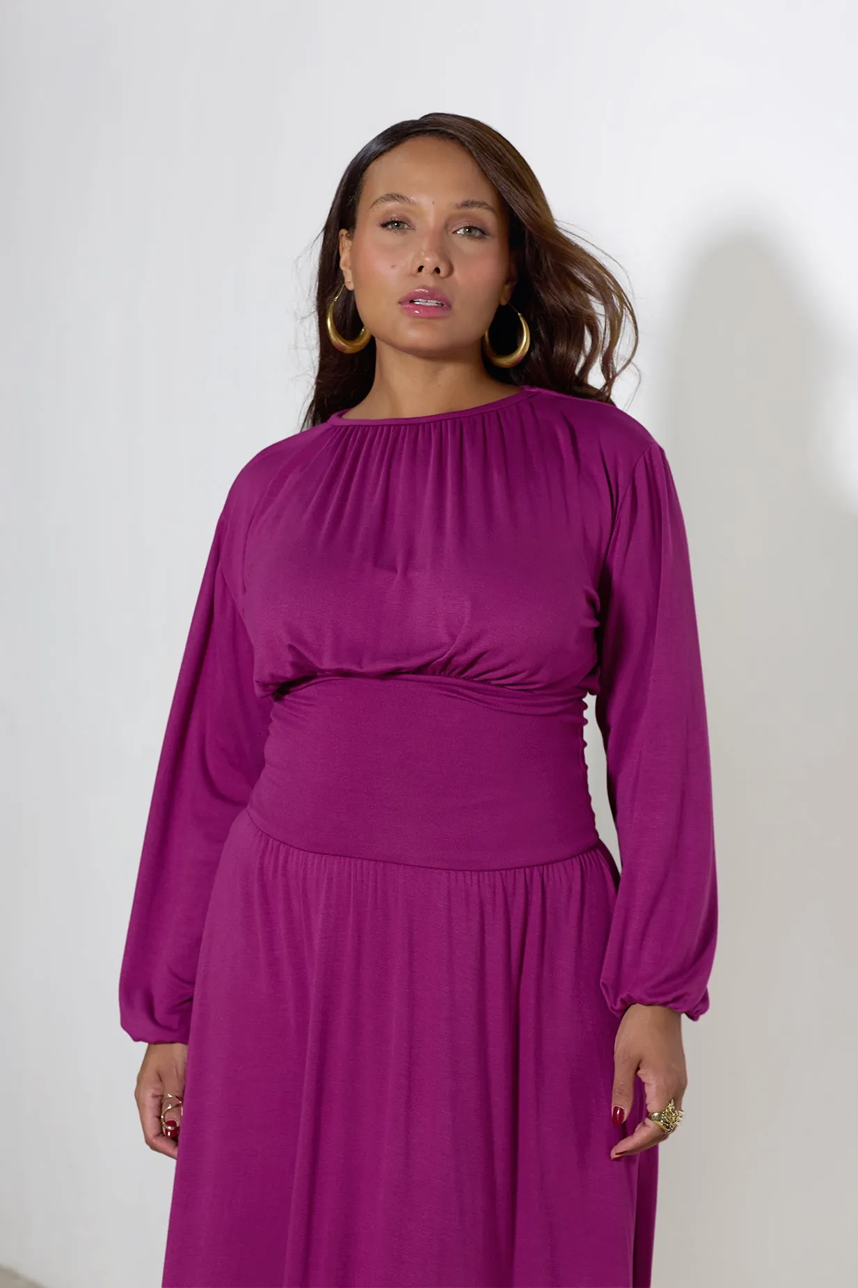 April Drop Waist Jersey Maxi Dress sold by Rebdolls product image thumbnail 4