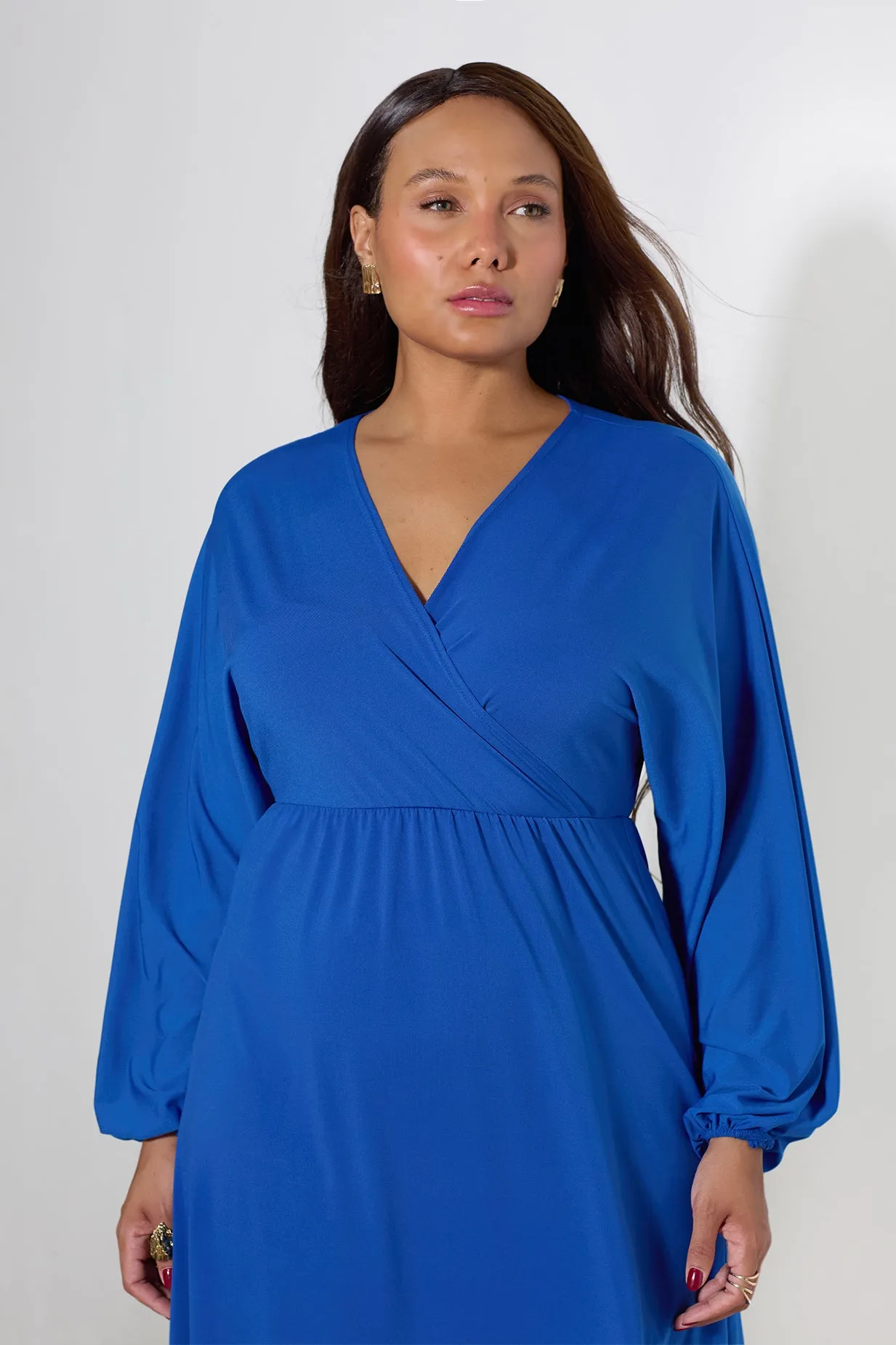 Amber Puff Sleeves A-Line Midi Dress sold by Rebdolls product image thumbnail 4