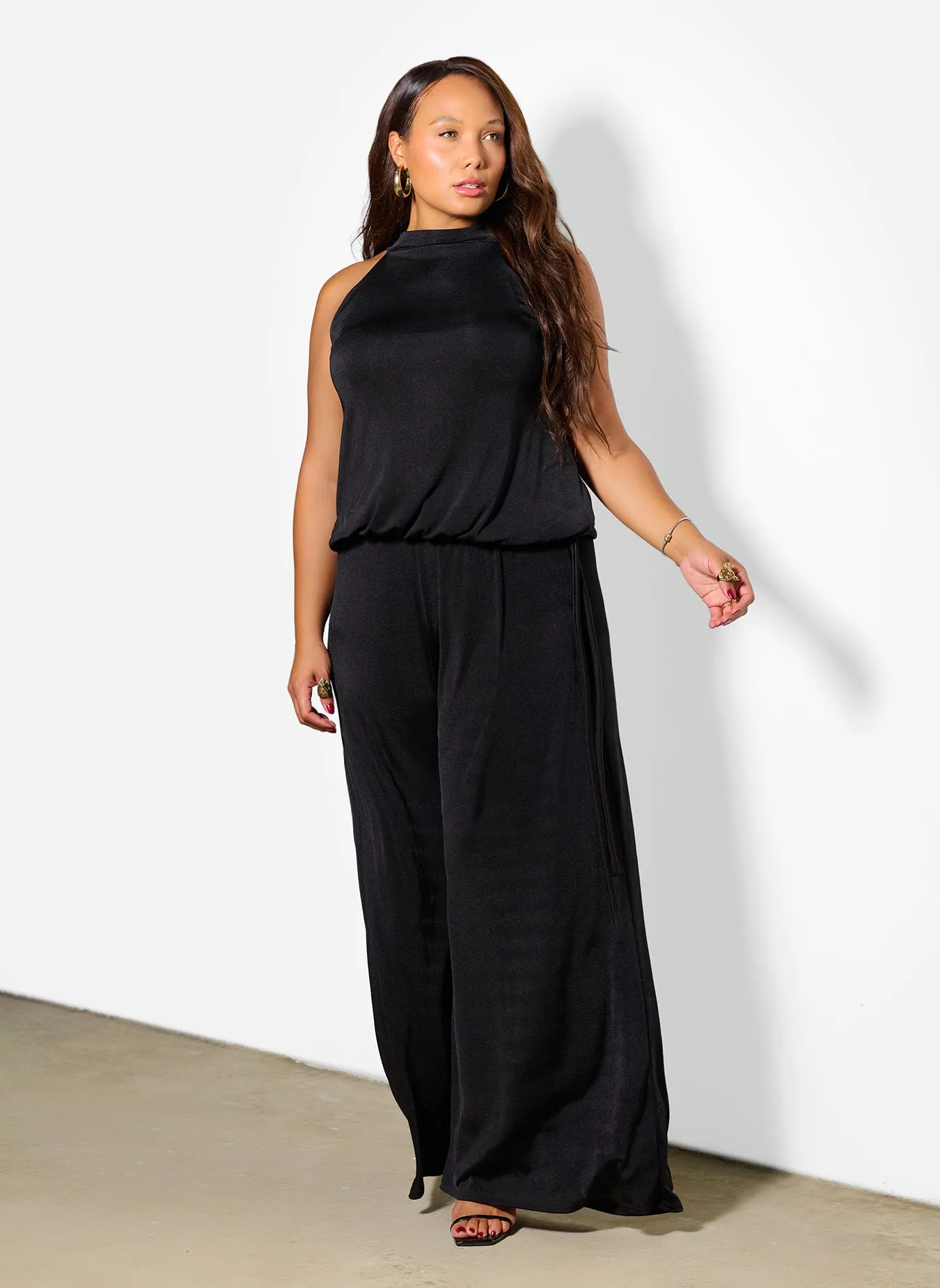 Isabel Slinky Wide Leg Pants sold by Rebdolls product image thumbnail 4