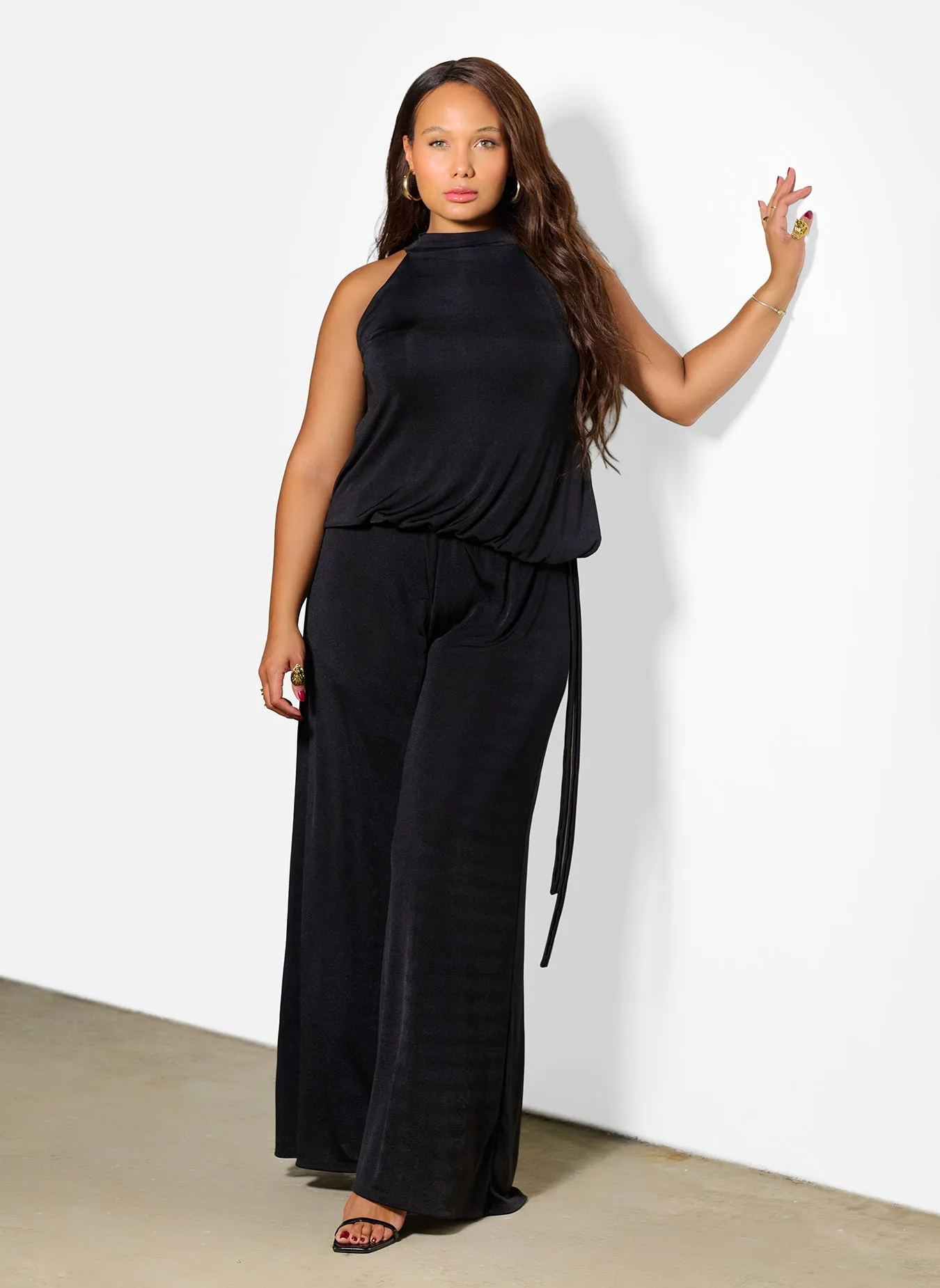 Isabel Slinky Wide Leg Pants sold by Rebdolls product image thumbnail 2