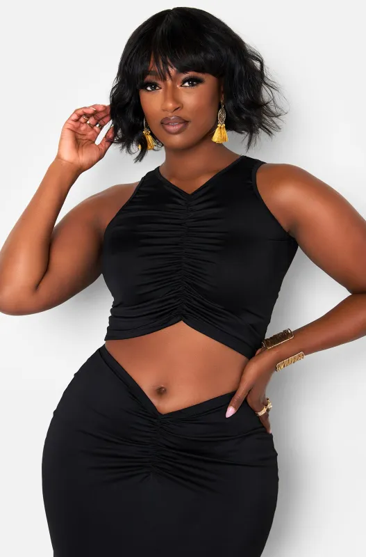 Love Again Ruched Crop Top sold by Rebdolls