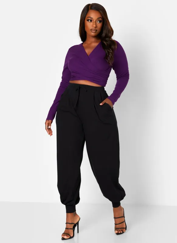 Essential Tie Waist Joggers W. Pockets sold by Rebdolls