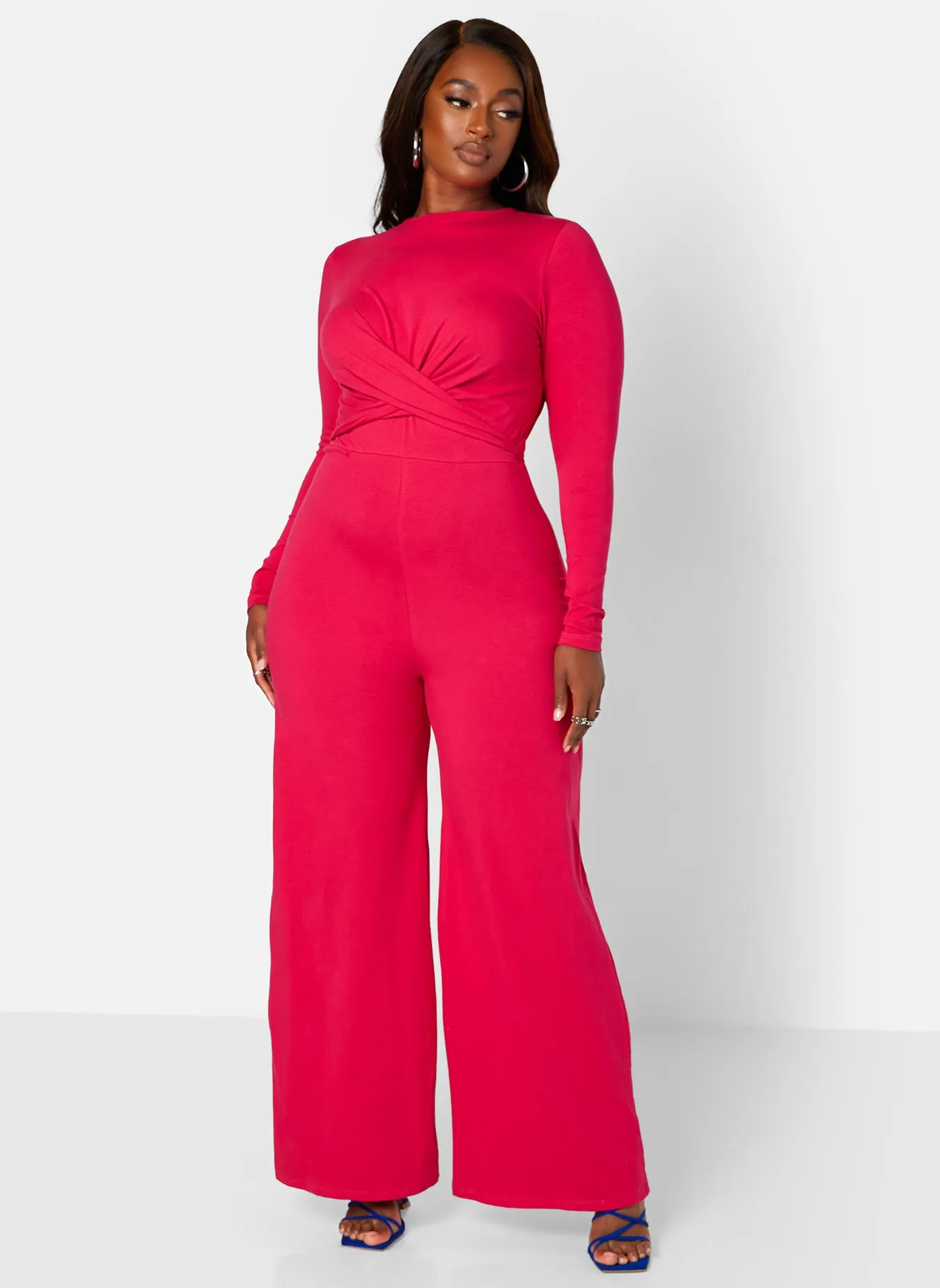 Key To The City Twist Front Wide Leg Jumpsuit sold by Rebdolls product image thumbnail 2