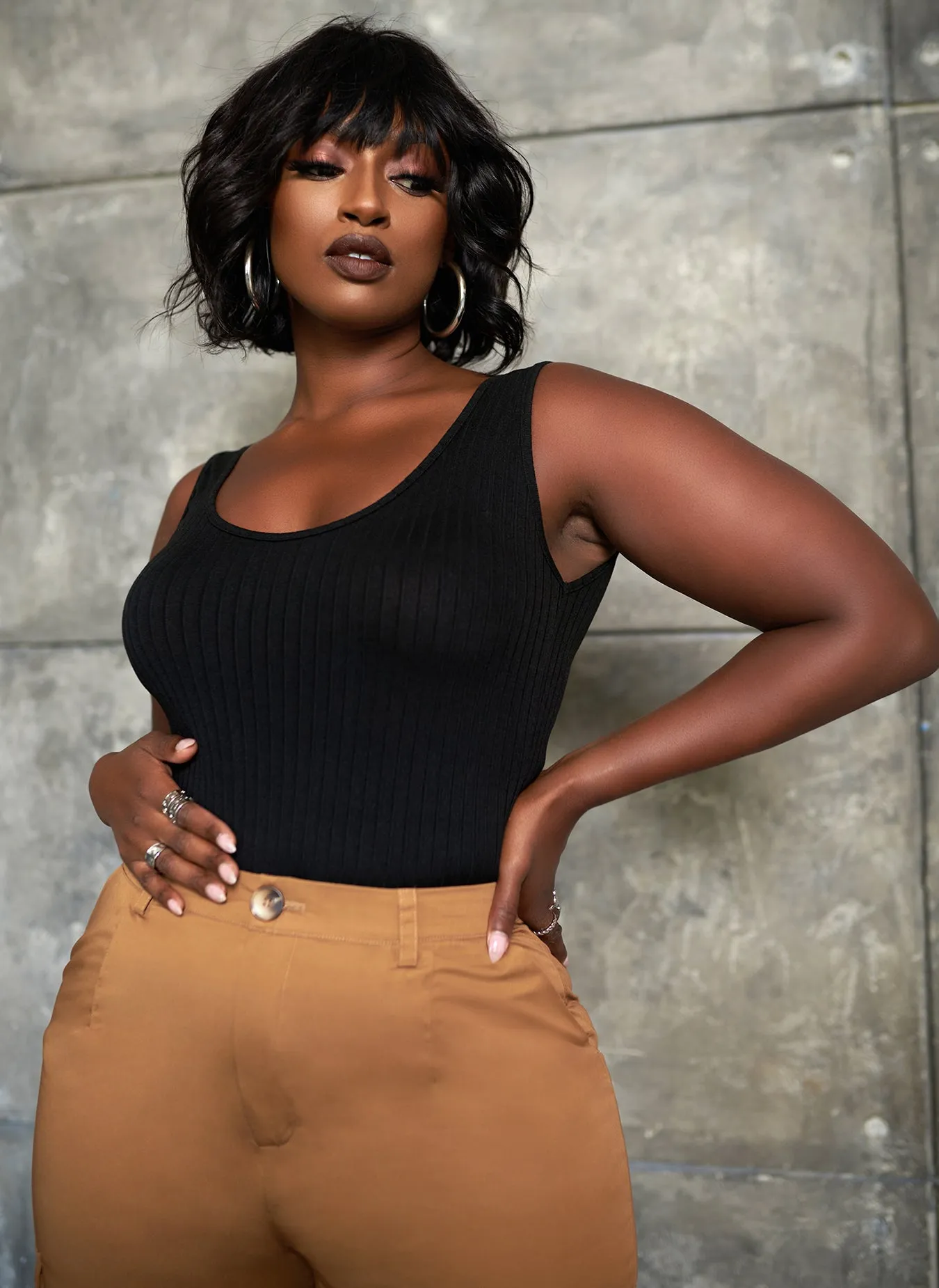 What You Want Ribbed Scoop Neck Bodysuit sold by Rebdolls product image thumbnail 2