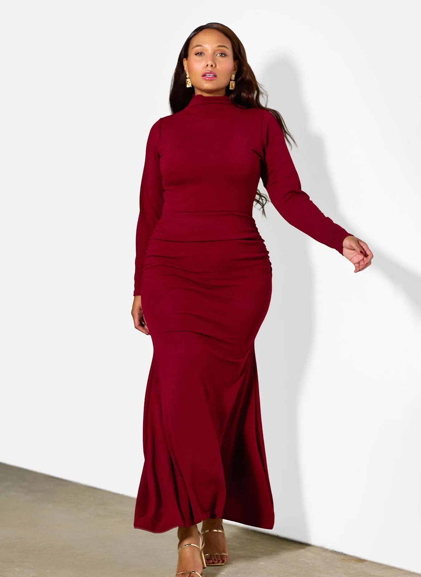Lorena Ruched Jersey Gown sold by Rebdolls product image thumbnail 2