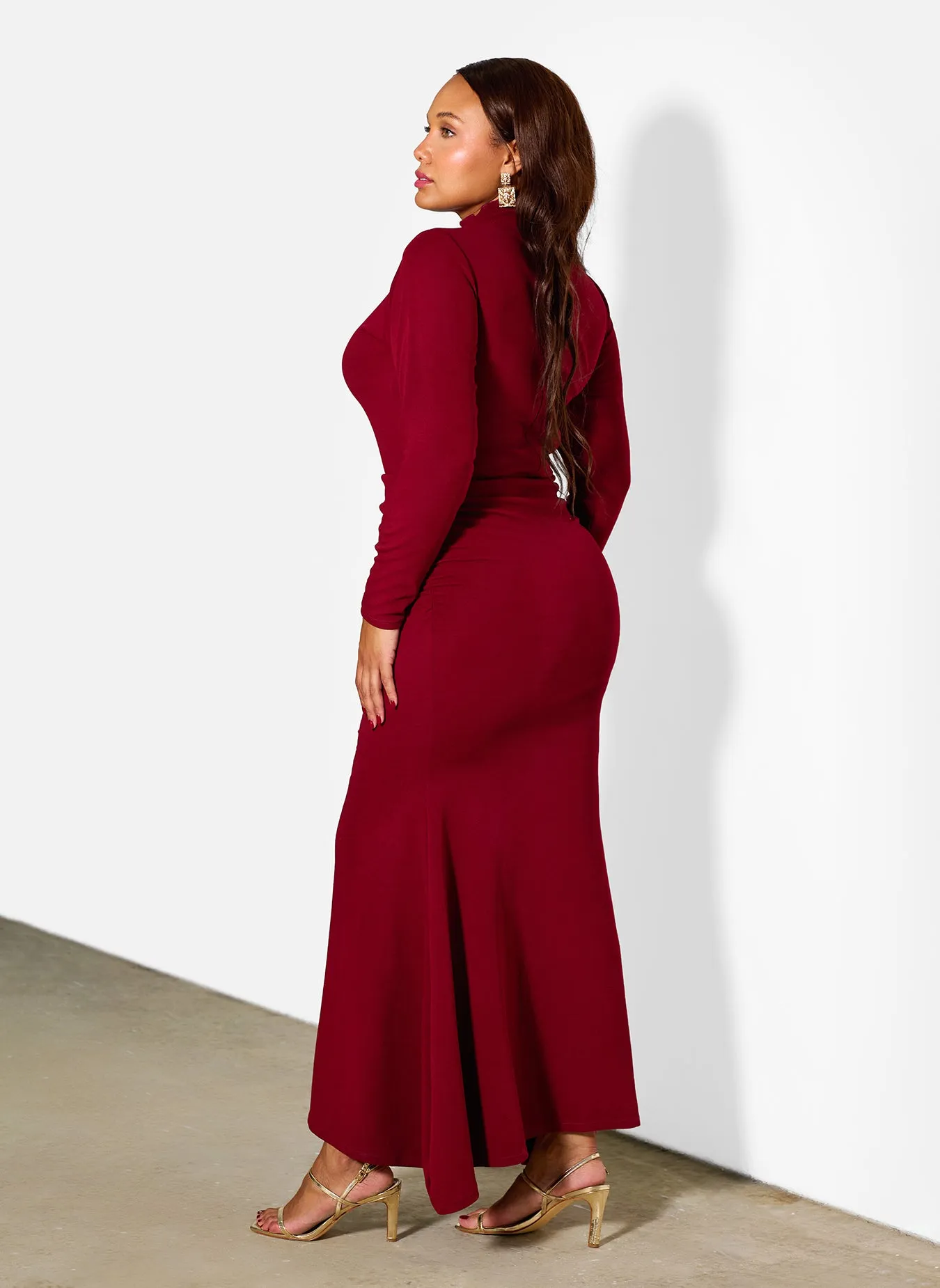 Lorena Ruched Jersey Gown sold by Rebdolls product image thumbnail 4