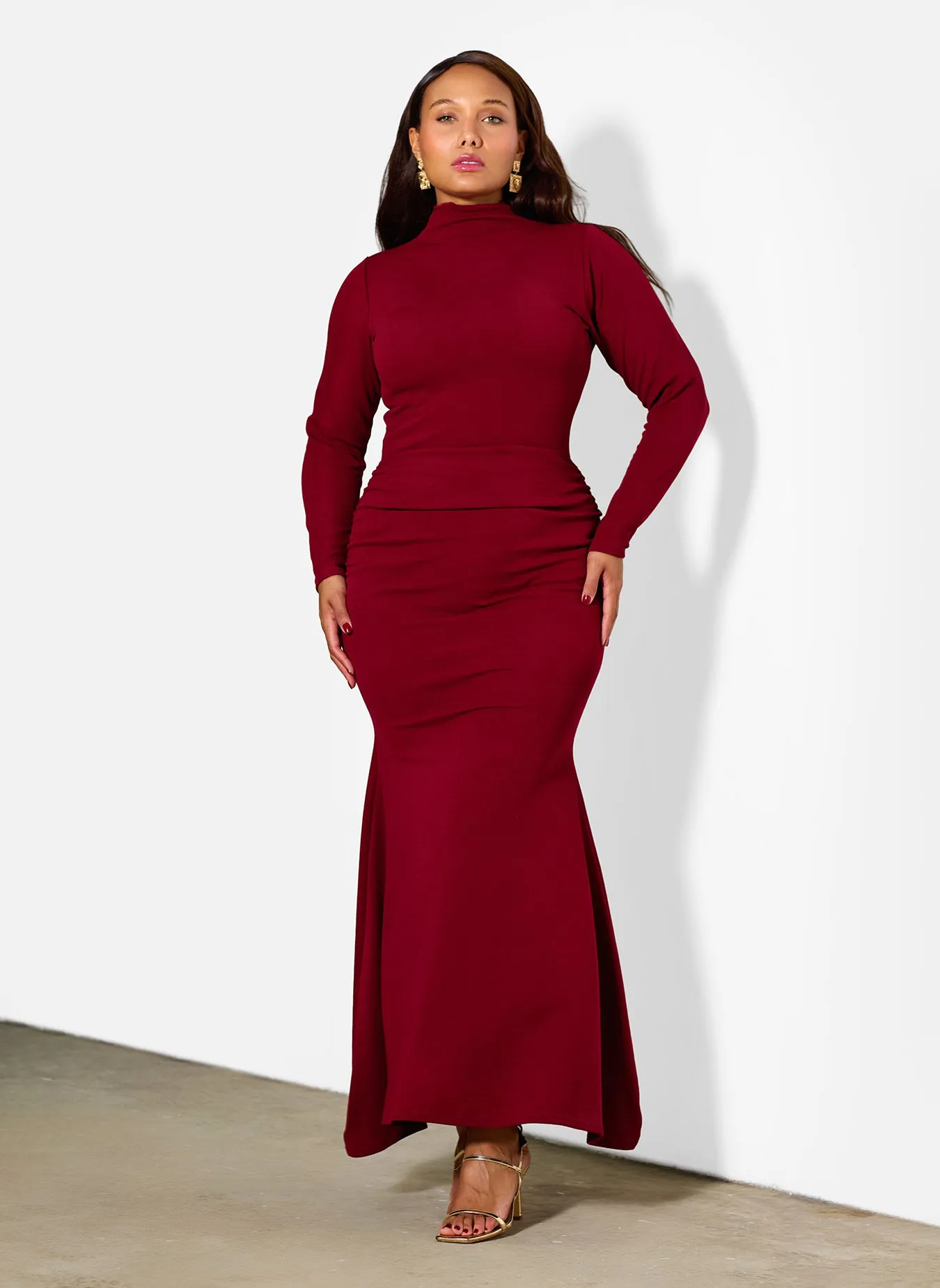 Lorena Ruched Jersey Gown sold by Rebdolls