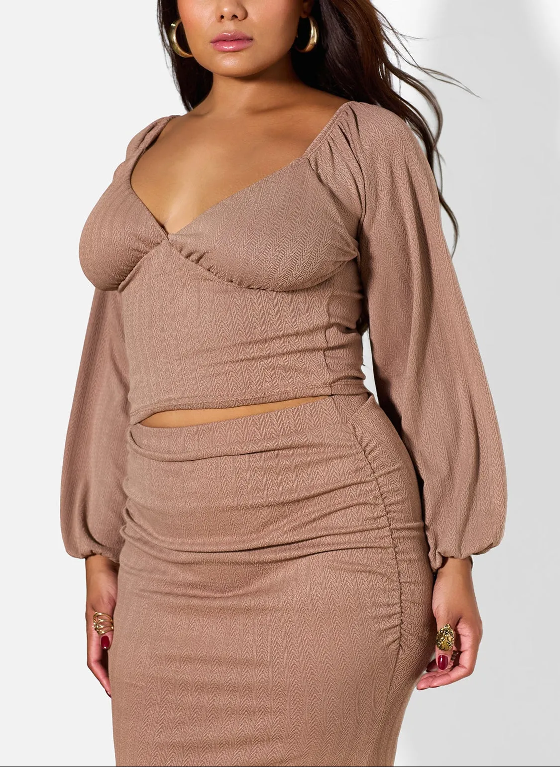 Eden Peasant Style Puff Sleeve Crop Top sold by Rebdolls product image thumbnail 4