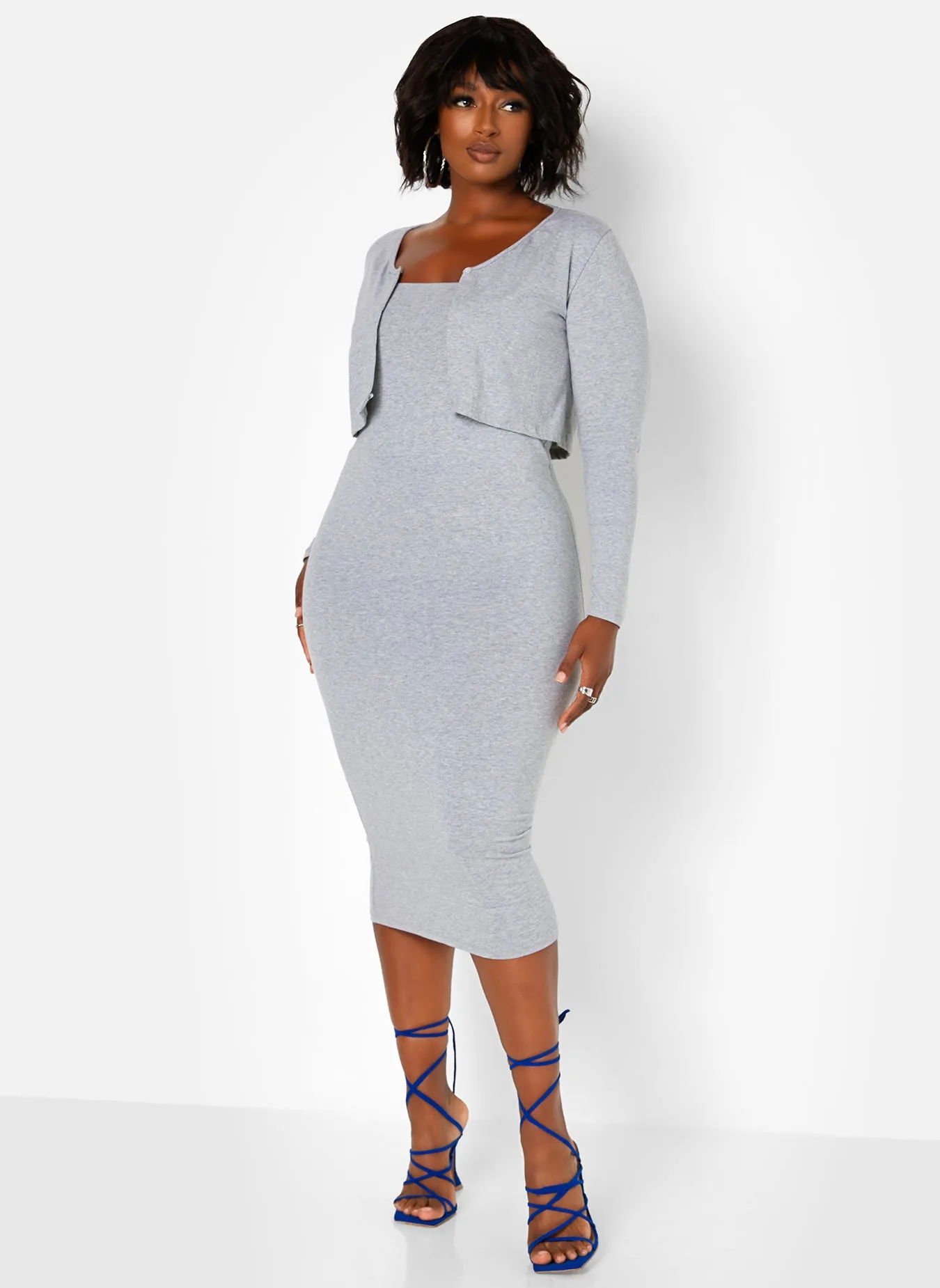 Nadine Button Front Cropped Cardigan sold by Rebdolls product image thumbnail 4