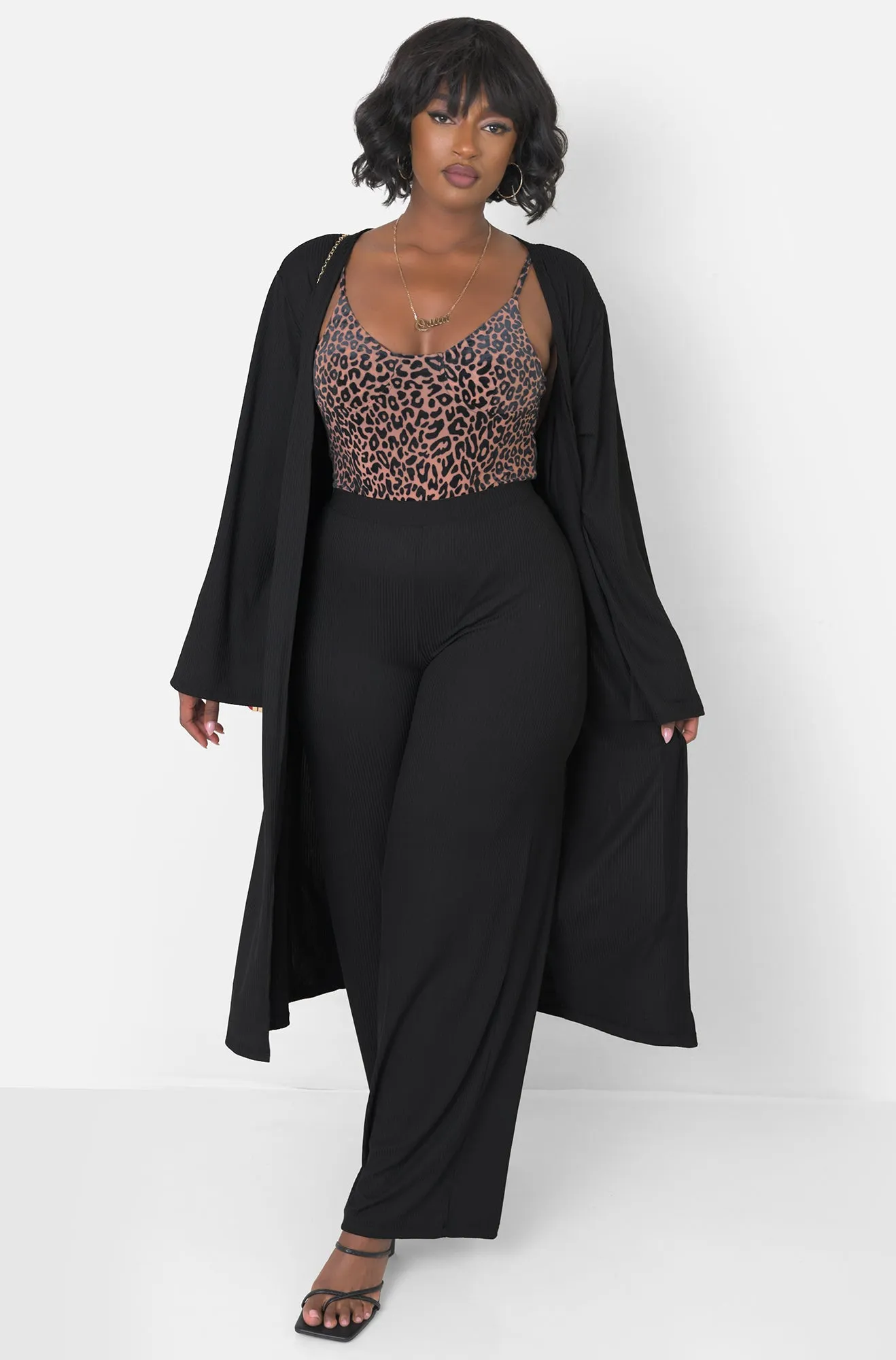 Feeling Inspired Ribbed Wide Leg Pant sold by Rebdolls product image thumbnail 2