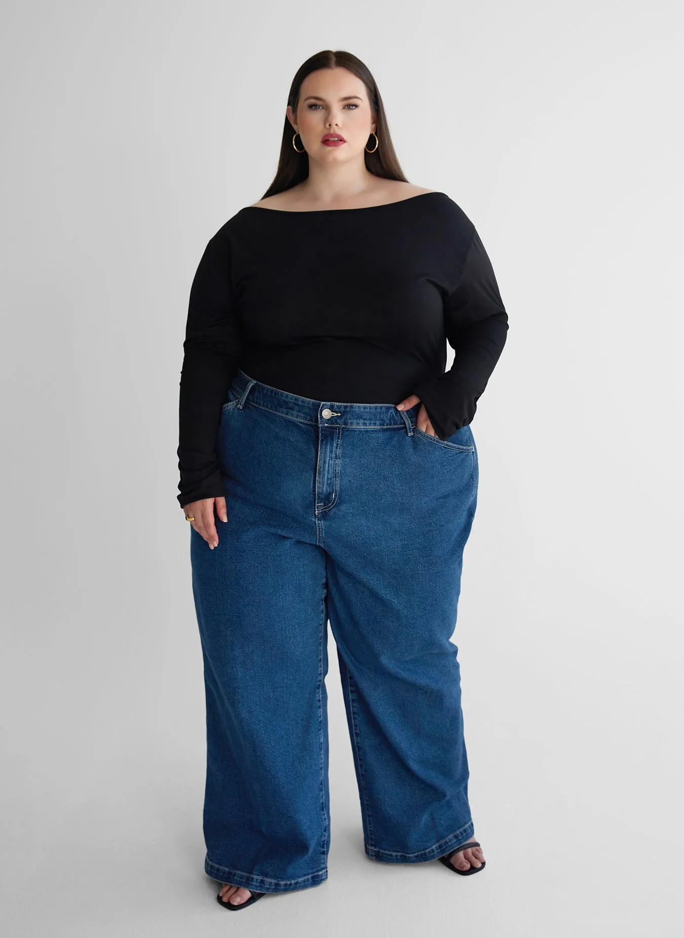 Essential Boat Neck Long Sleeve Bodysuit sold by Rebdolls