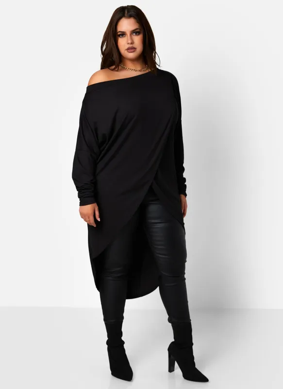 On The Go Ribbed High Low Top sold by Rebdolls