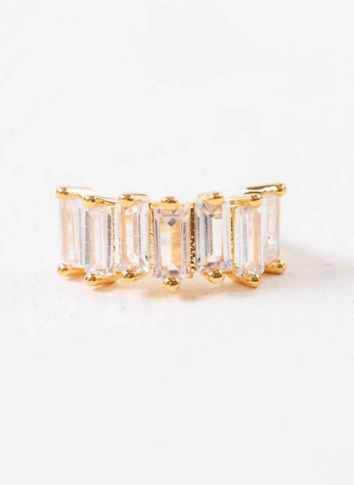 Baguette Stone Cuff Earring sold by Rebdolls product image thumbnail 3