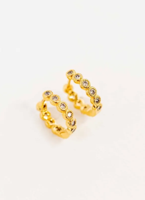 Surreal Huggie Hoop Earrings | Gold sold by Rebdolls