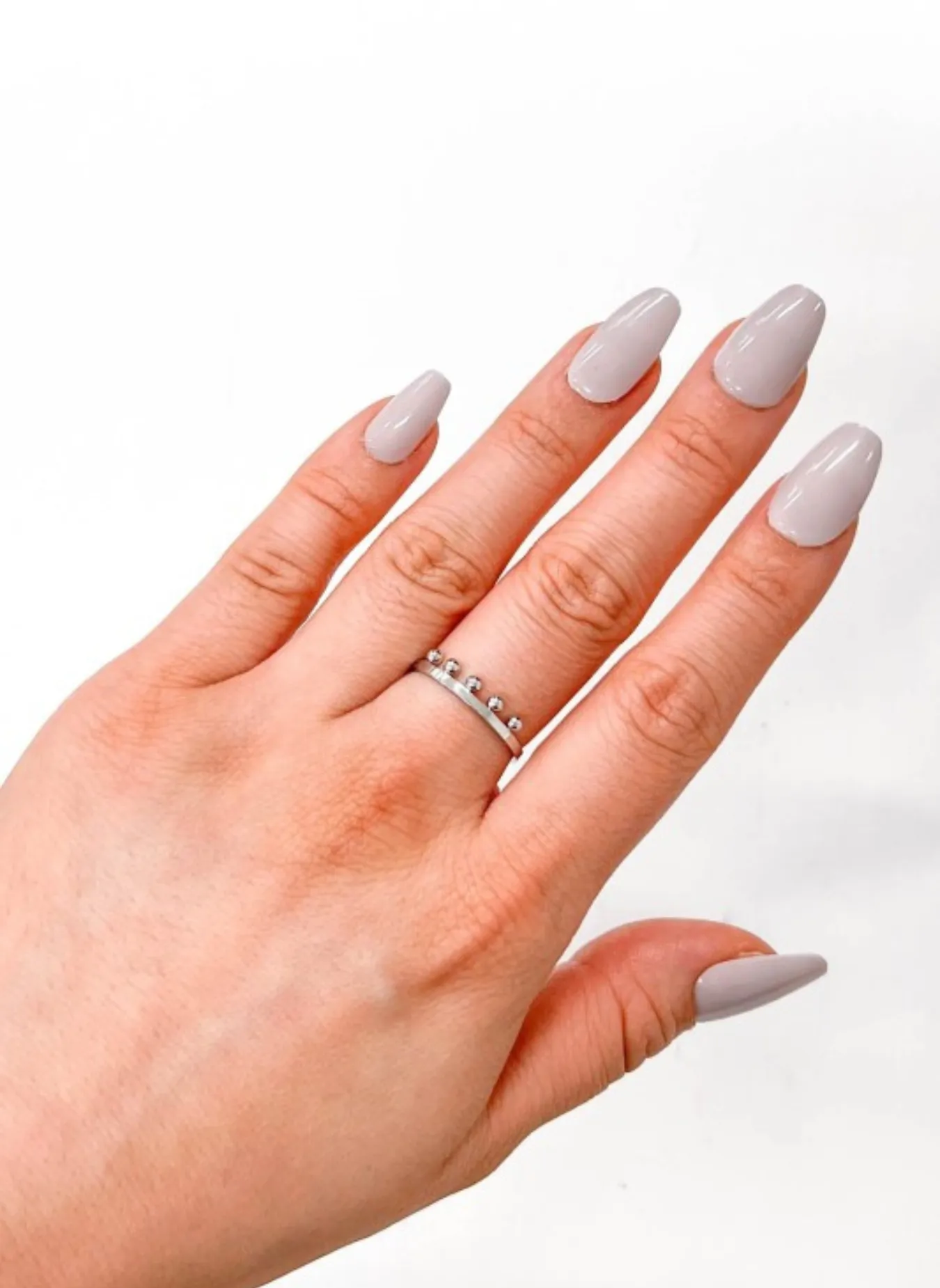 Bump Adjustable Ring | Silver sold by Rebdolls