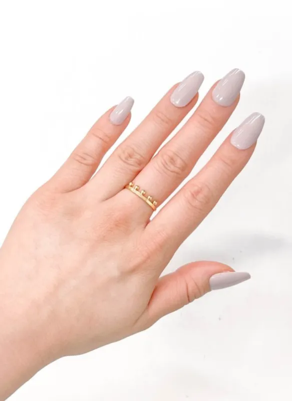 14K Gold Plated Adjustable Ring - Gold made by Rebdolls