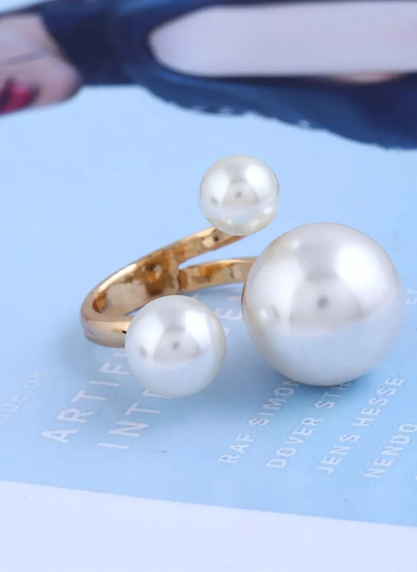 Pearl Open Ring sold by Rebdolls product image thumbnail 4