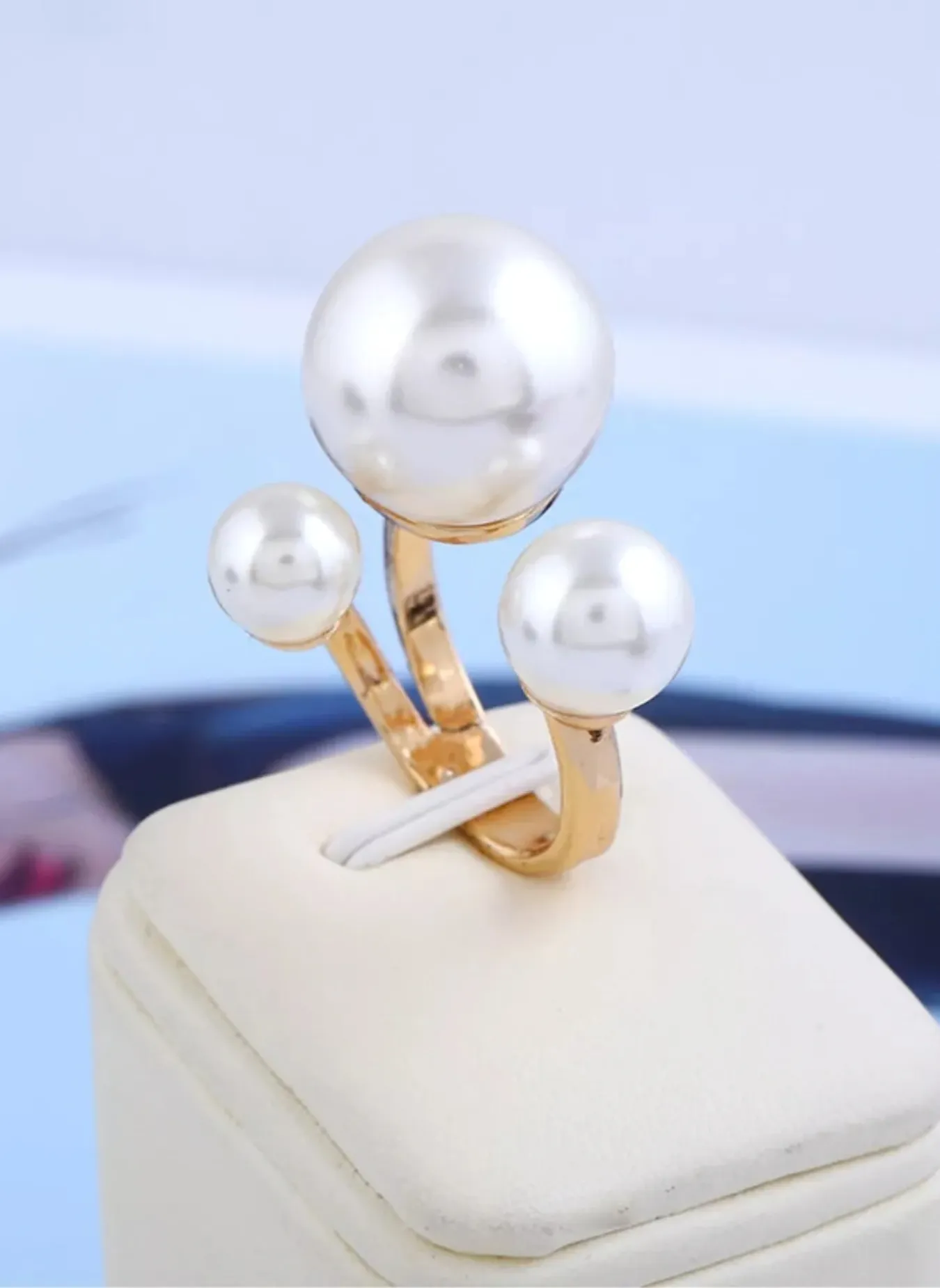 Pearl Open Ring sold by Rebdolls product image thumbnail 3