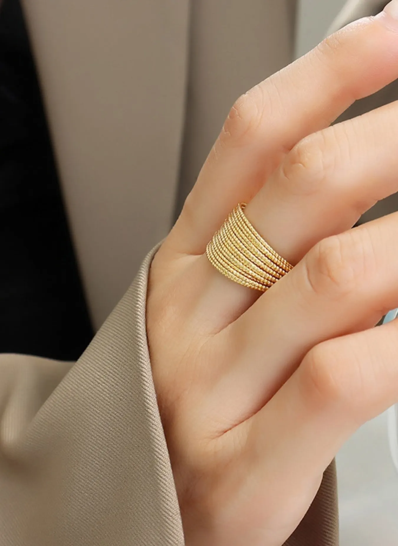 Titanium Steel Open Ring sold by Rebdolls product image thumbnail 2