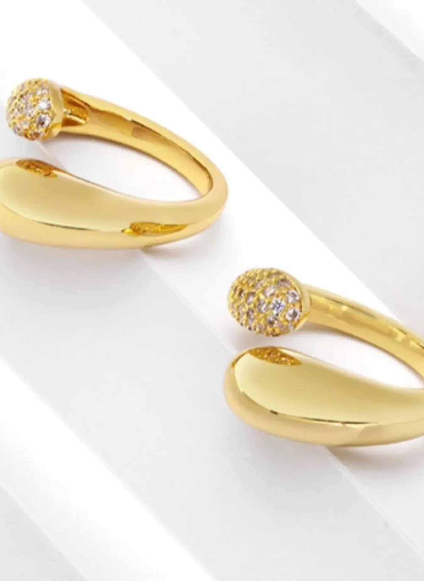 18K Gold-Plated Open Ring sold by Rebdolls product image thumbnail 2